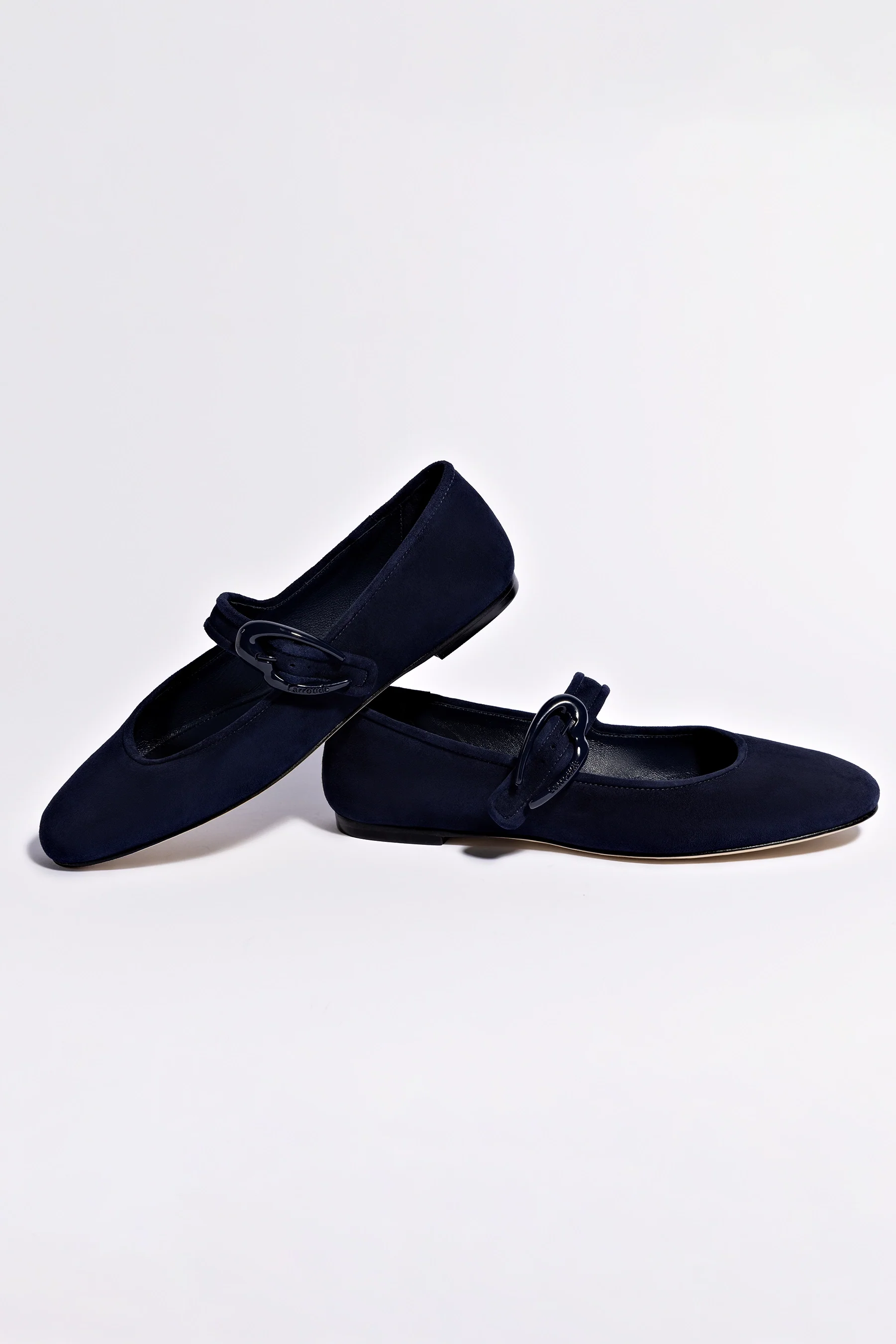 Verona Ballet Flat In Navy Suede