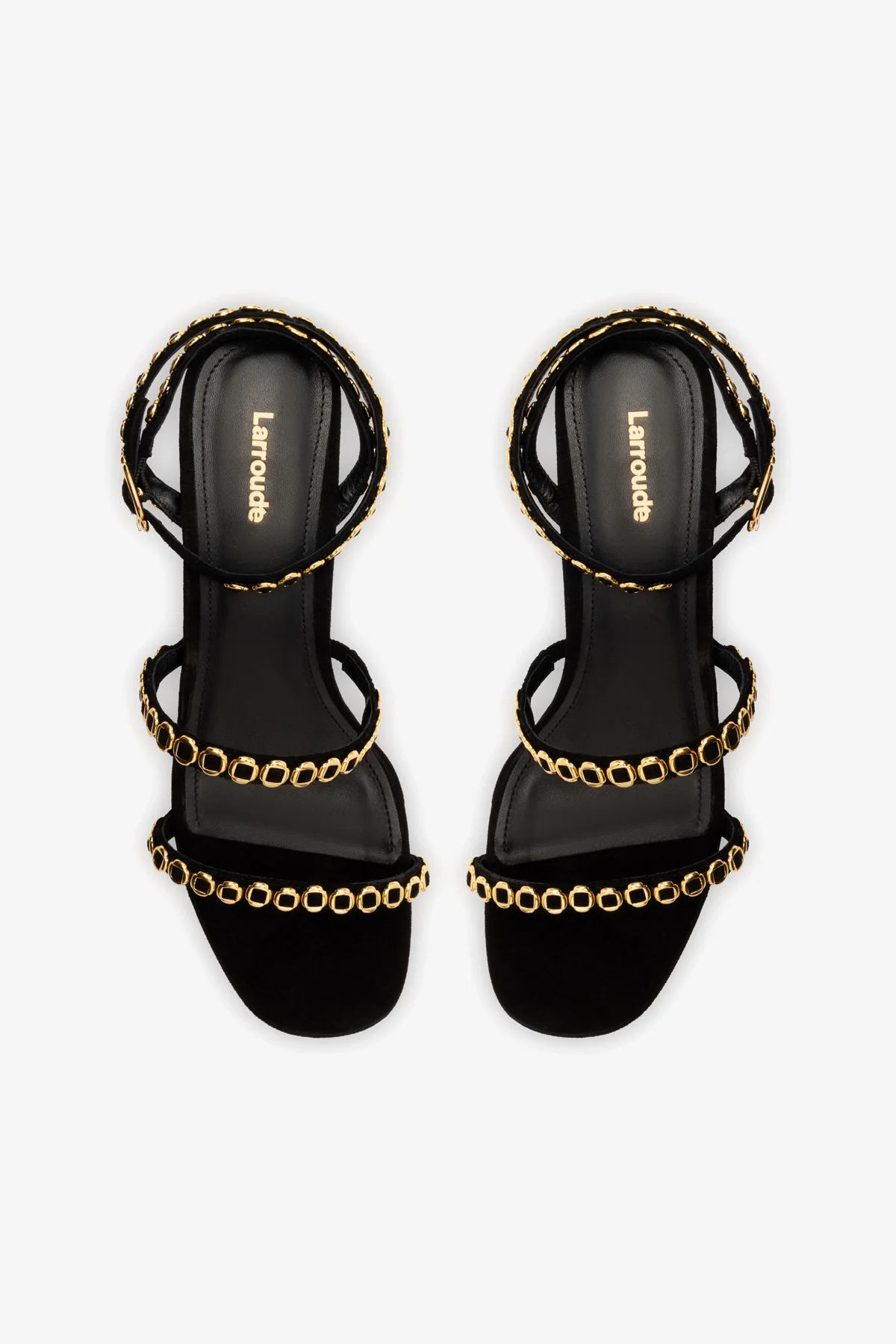 Gio Milanina Sandal In Black Suede