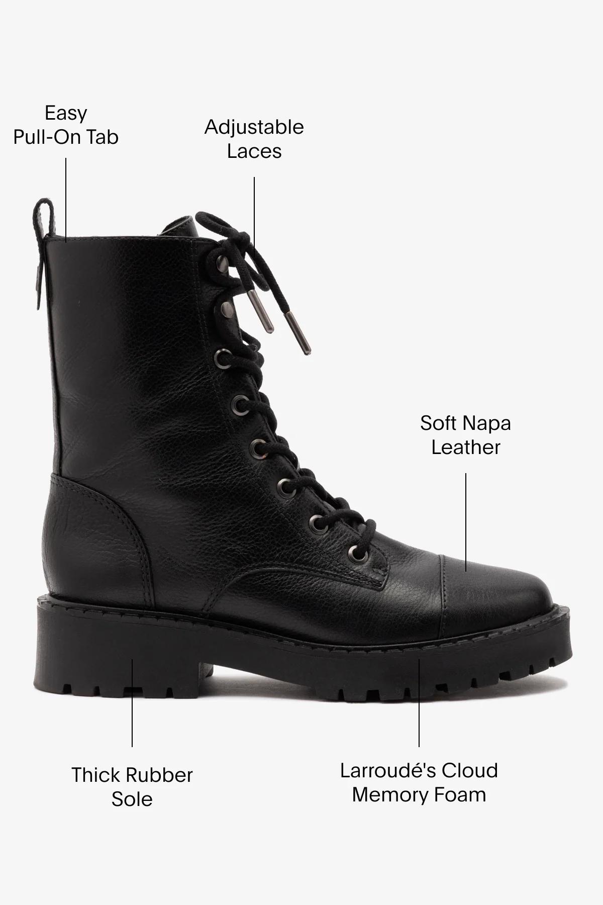Trinity Boot In Black Leather