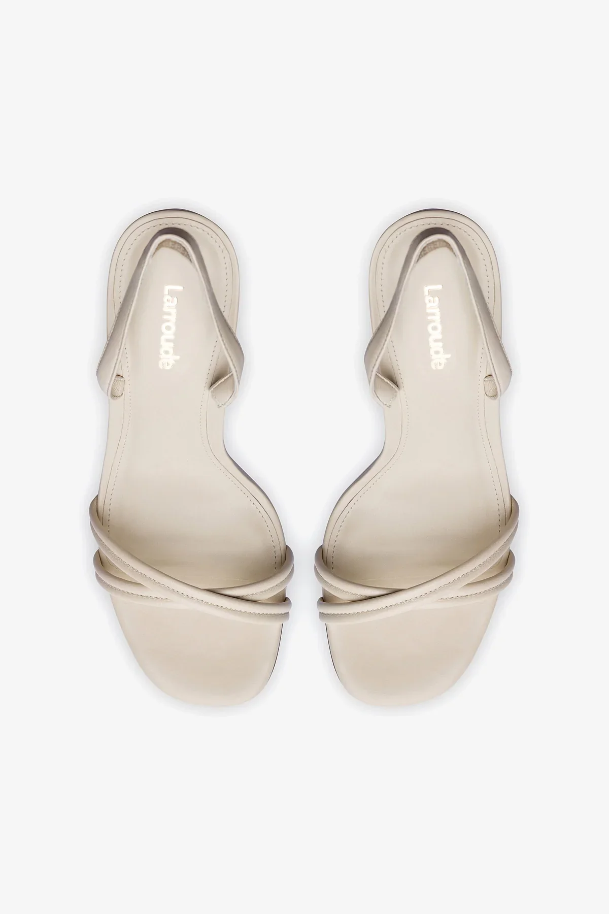 Annie Sandal In Ivory Leather