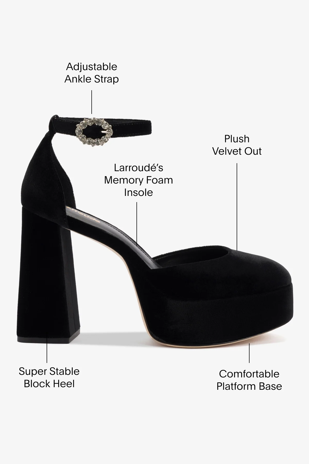 Ari Pump In Black Velvet