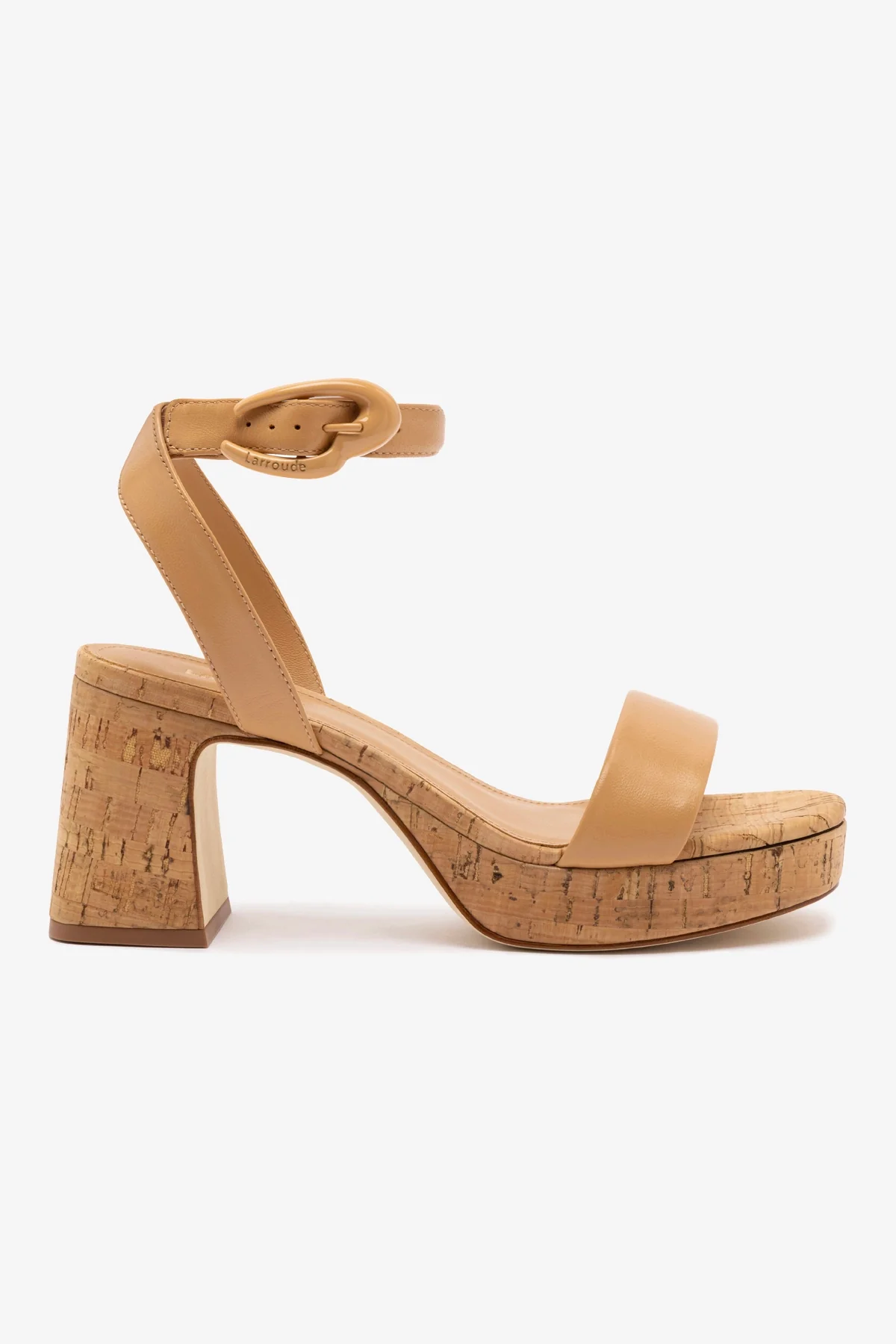 Dolly Verona Low Sandal In Tan Leather and Natural Cork