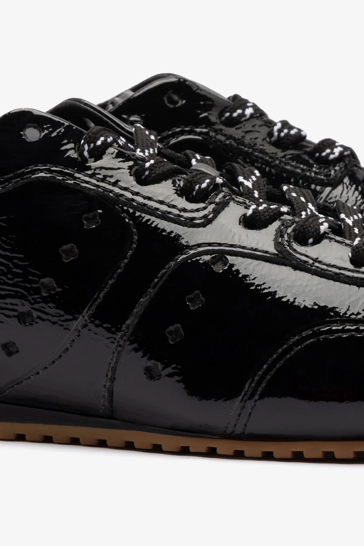 Stella Sneaker In Black Patent Leather
