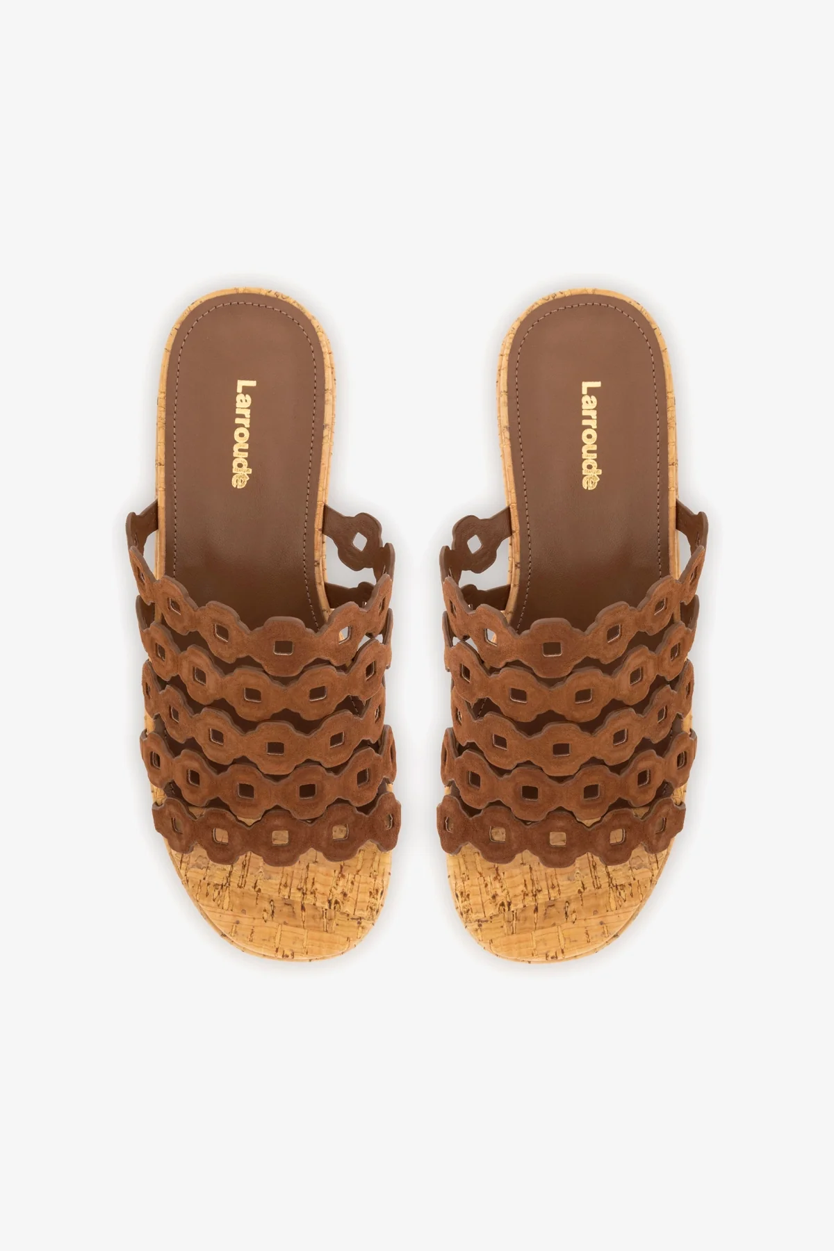 Charli Mule In Burnt Umber Suede