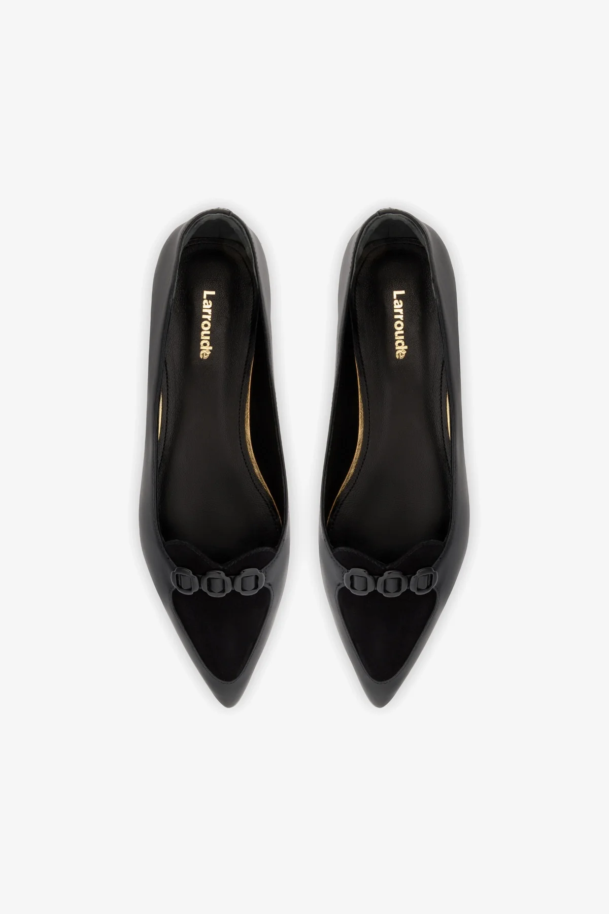 Audrey Flat In Black Leather