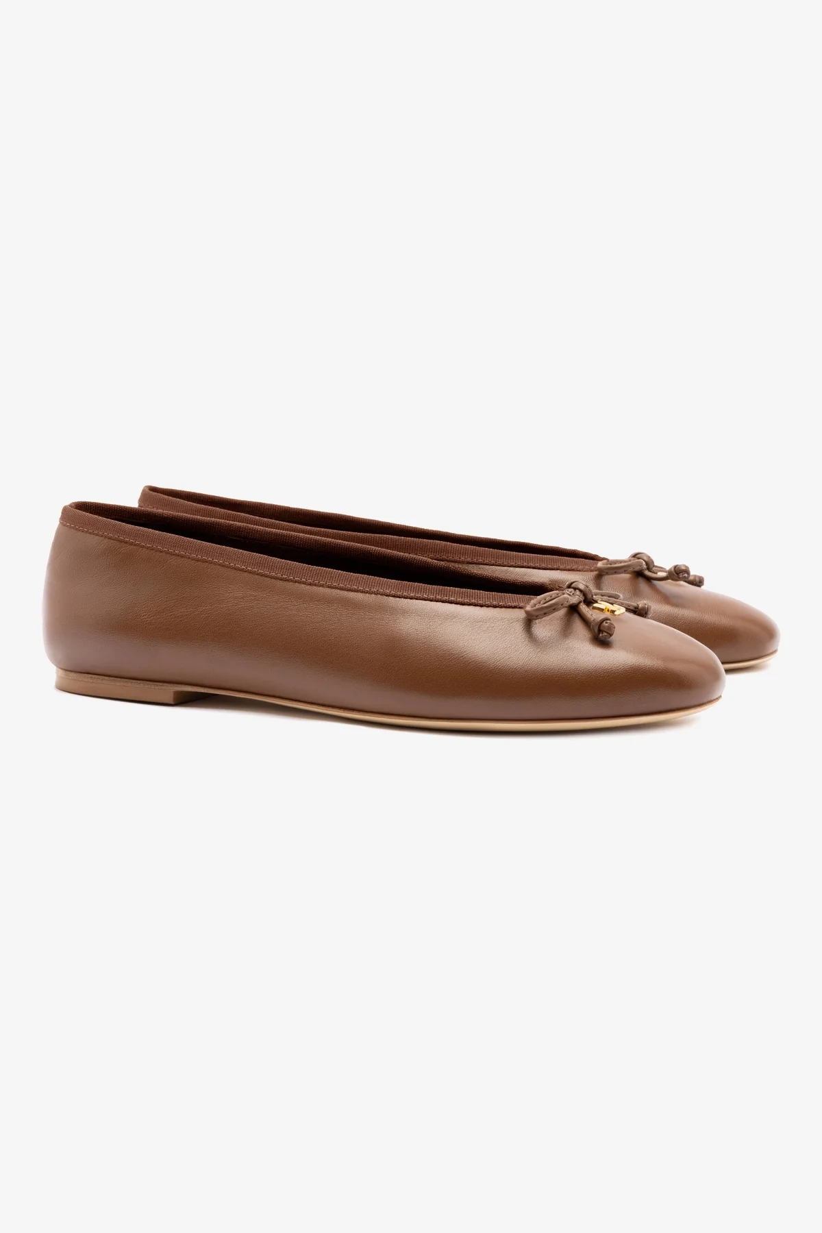 Pavlova Ballet Flat In Burnt Umber Leather