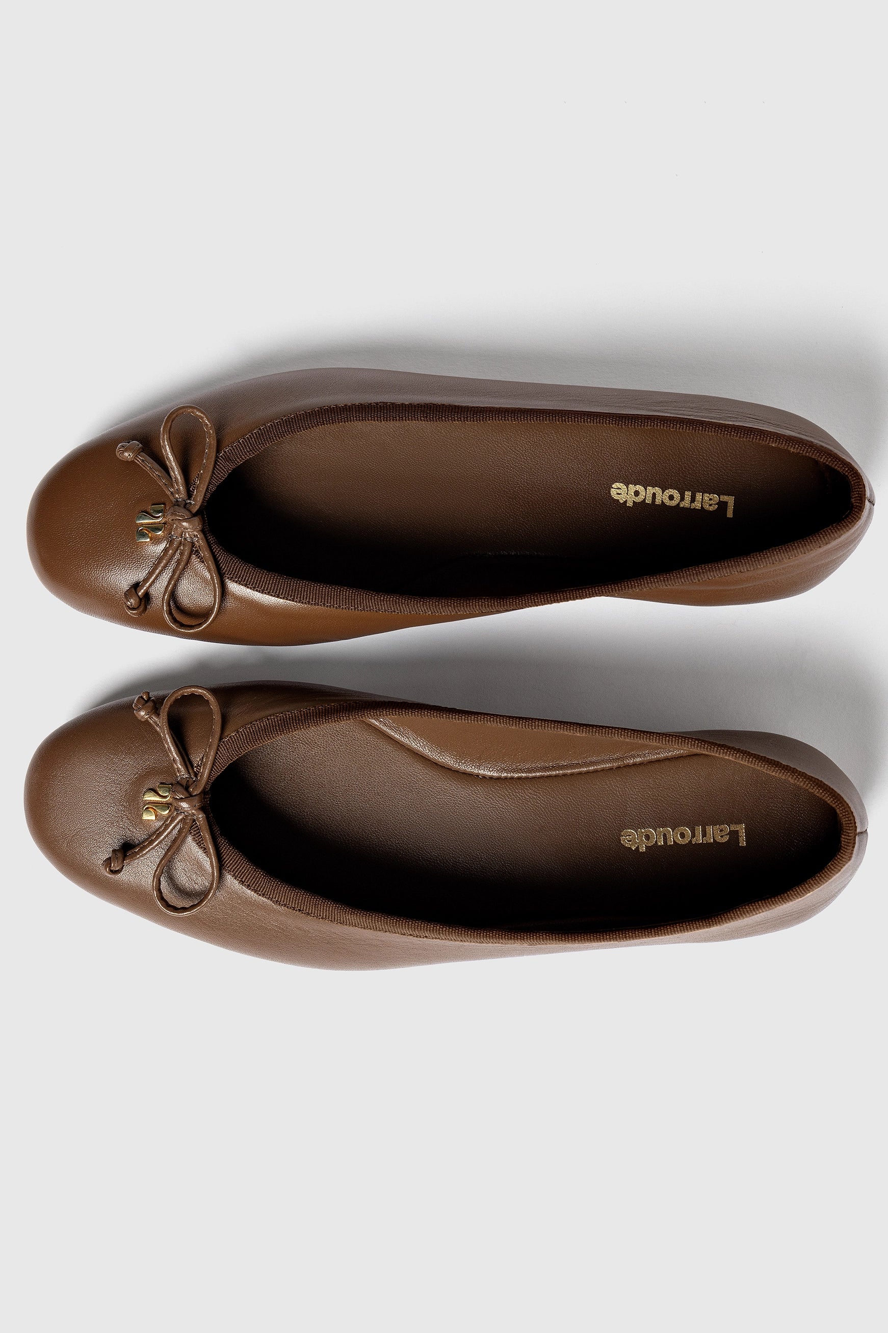 Pavlova Ballet Flat In Burnt Umber Leather