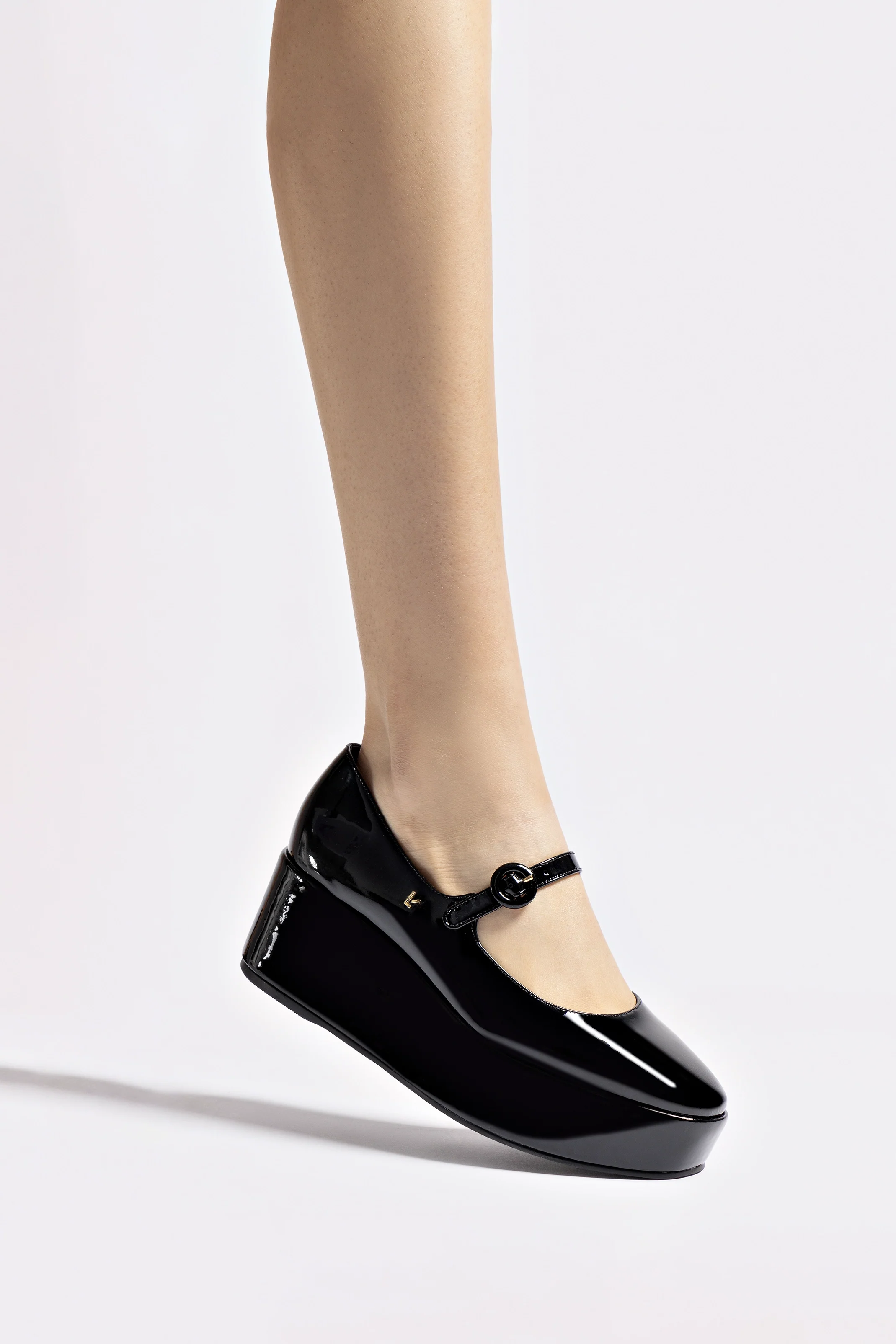 Blair Flatform In Black Patent Leather