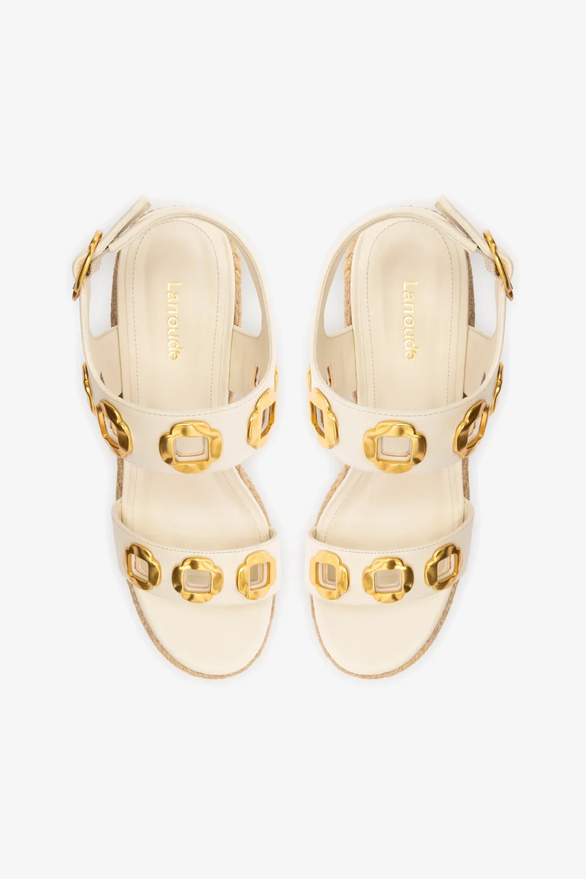 Milan Espadrille In Ivory Leather