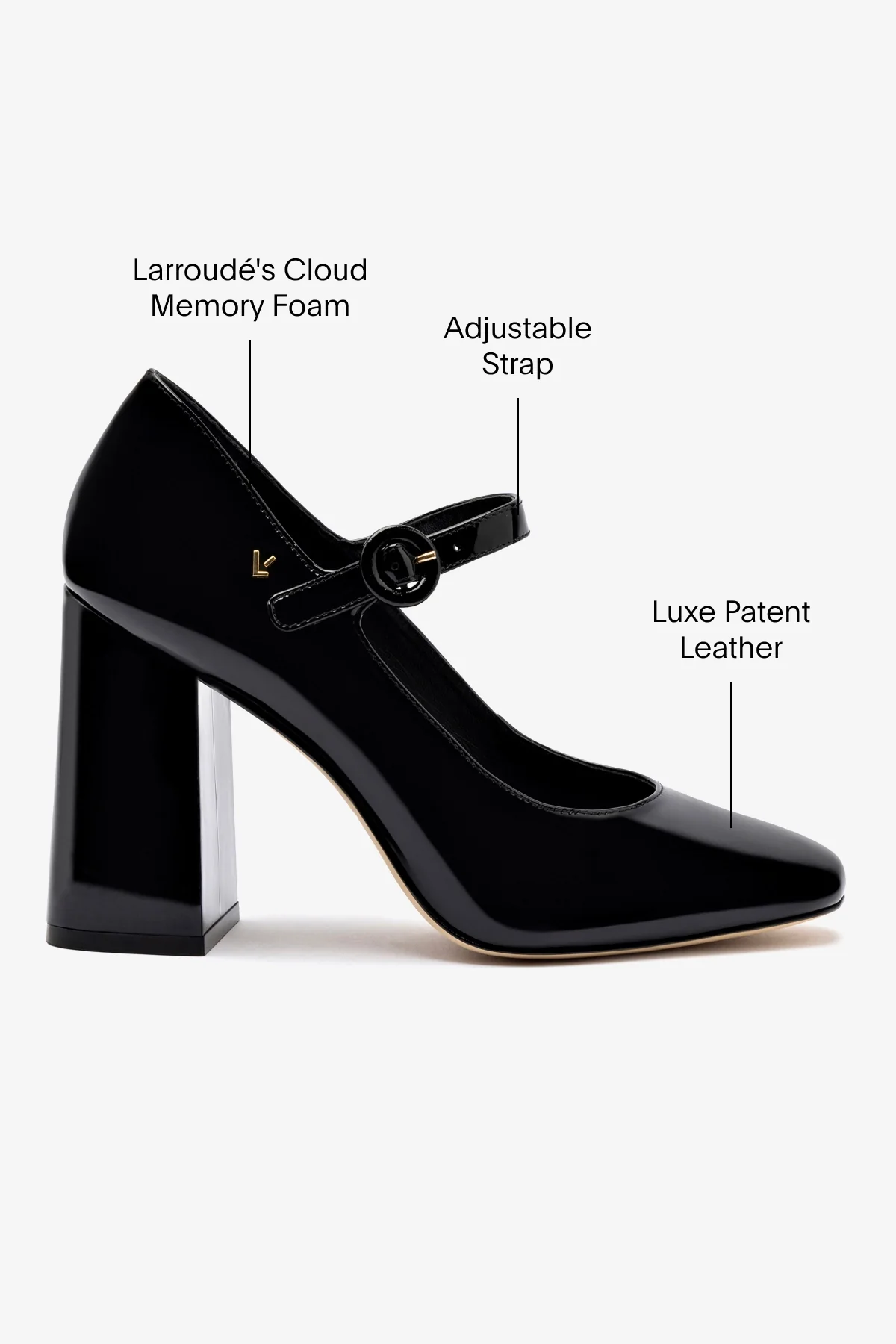 Blair Hi Pump In Black Patent Leather