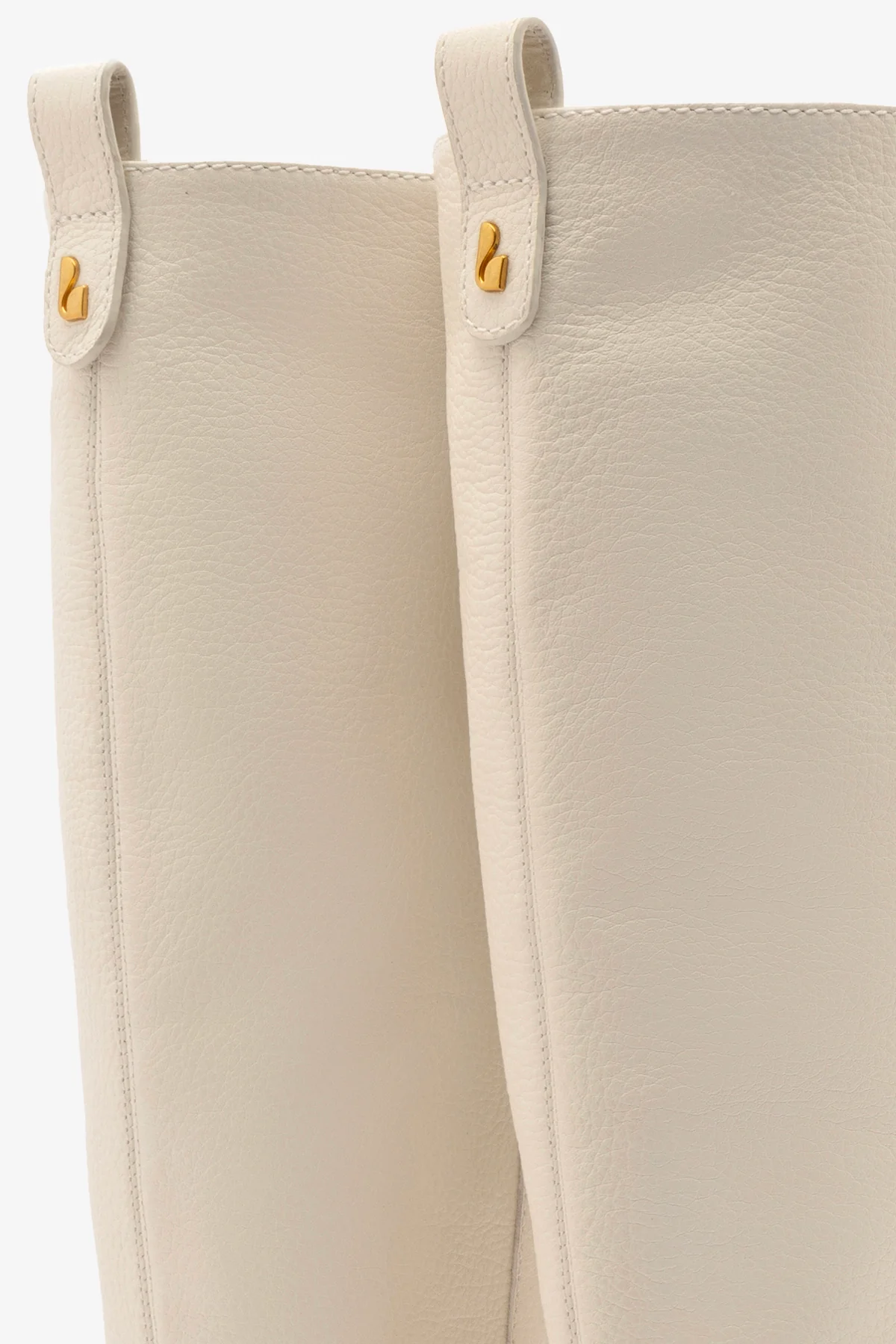 Florencia Boot In Ivory Leather