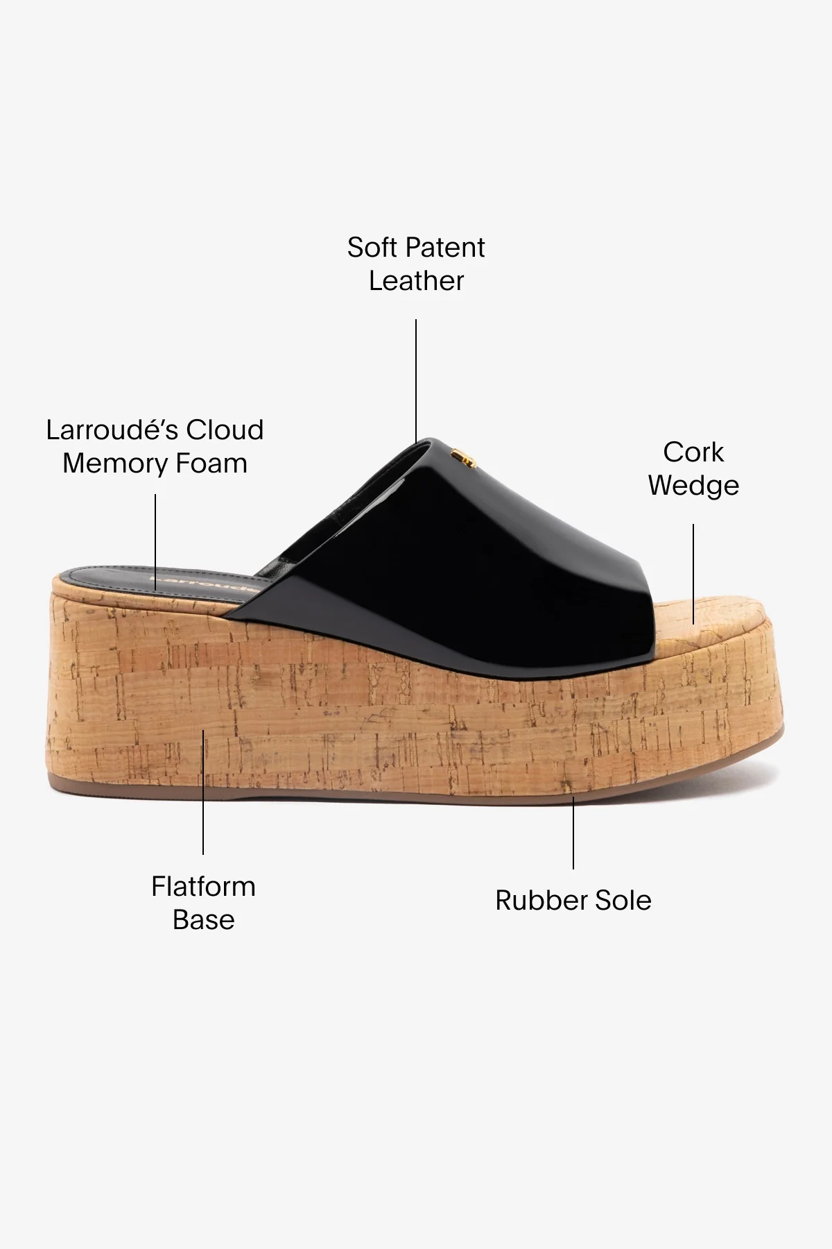 Charli Mule In Black Patent Leather