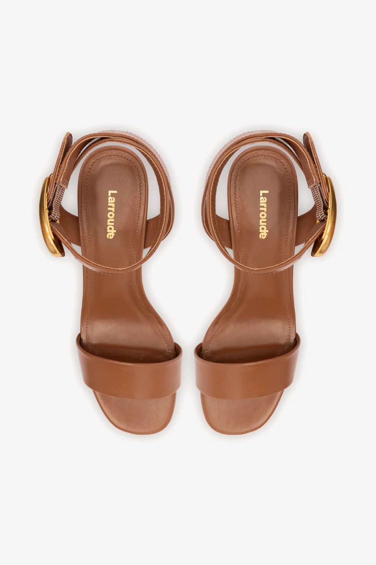 Dolly Verona Low Sandal In Caramel Leather