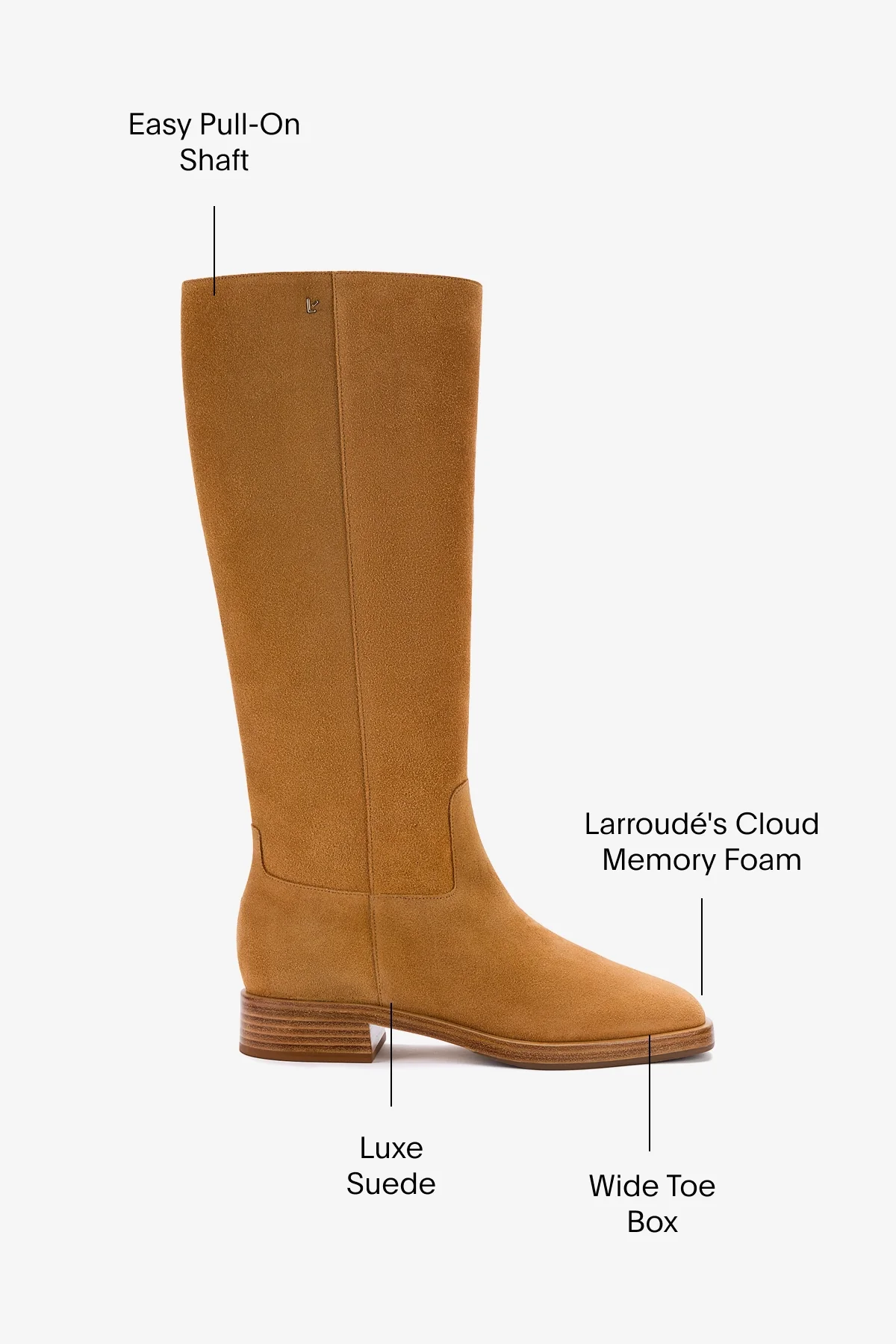 Anne Boot In Peanut Suede