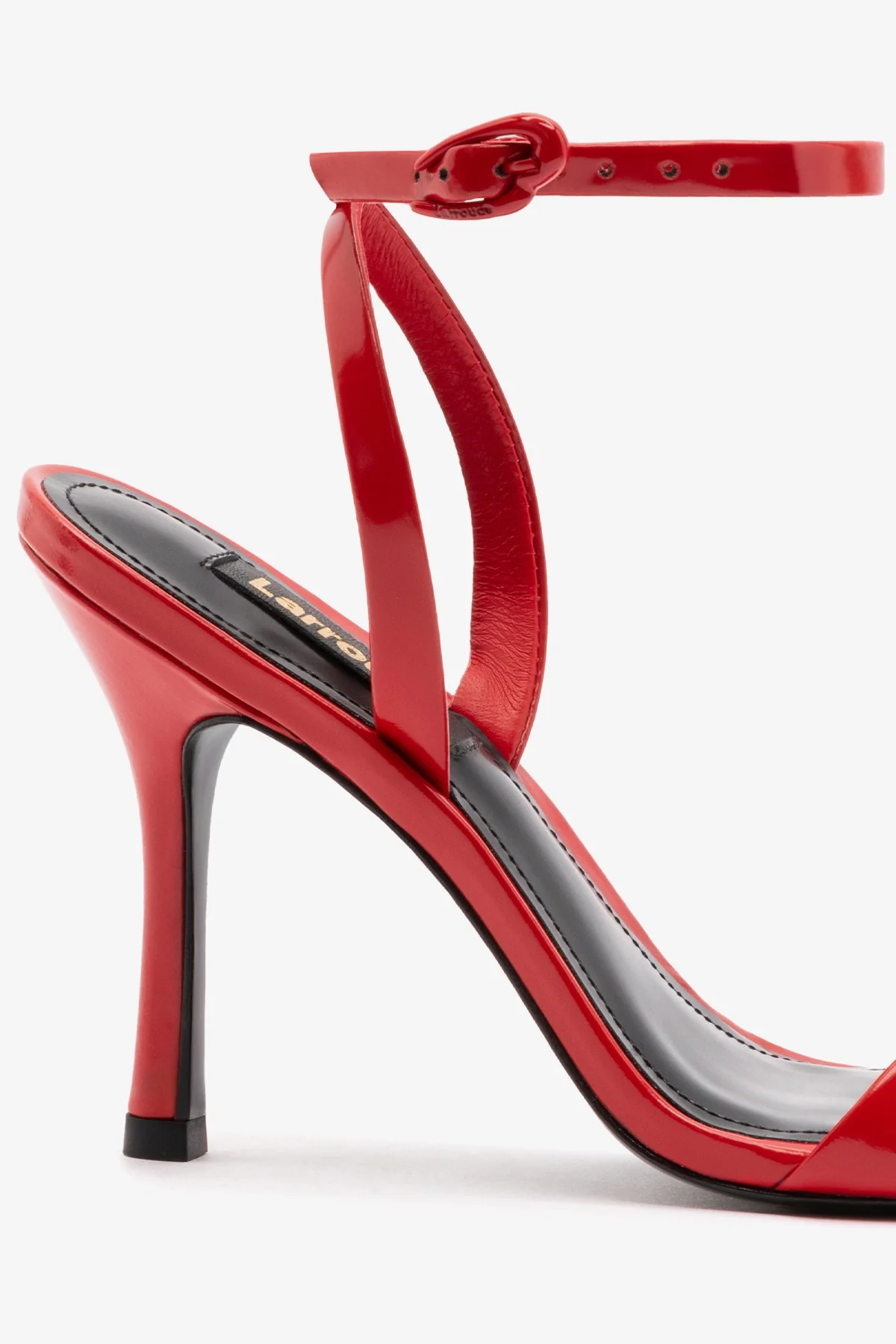 Veronina Sandal In Scarlet Patent Leather