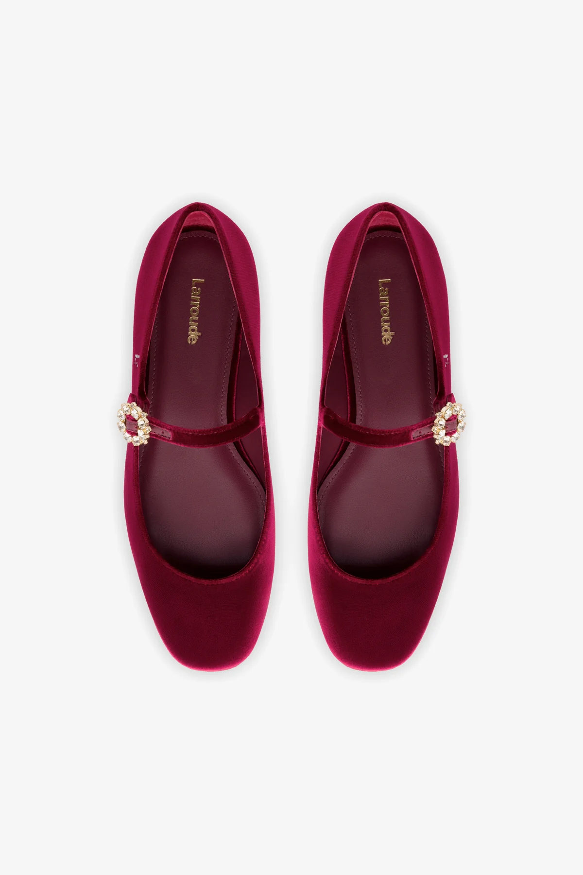 Blair Ballet Flat In Wine Velvet