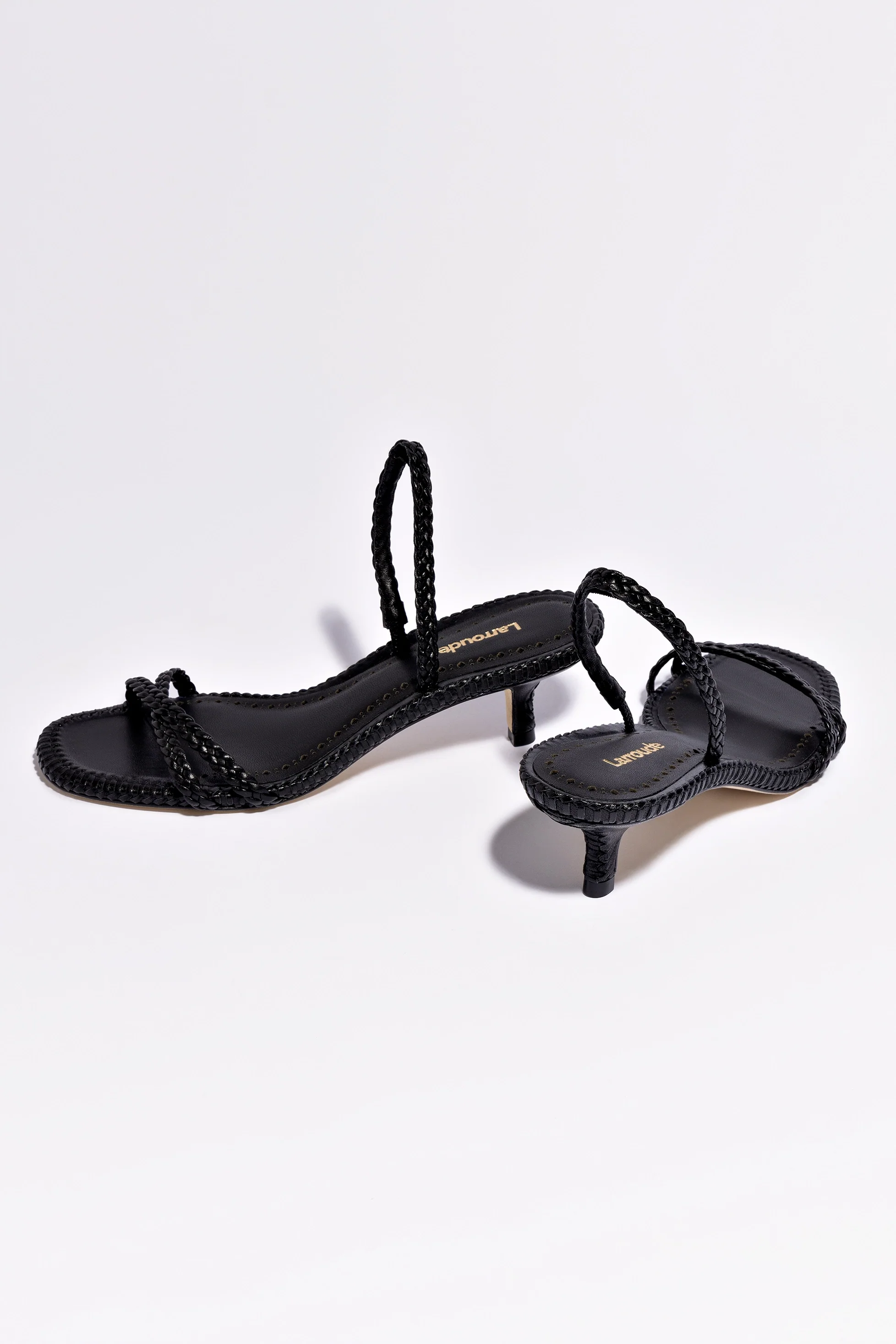 Mini Annie Sandal In Black Leather