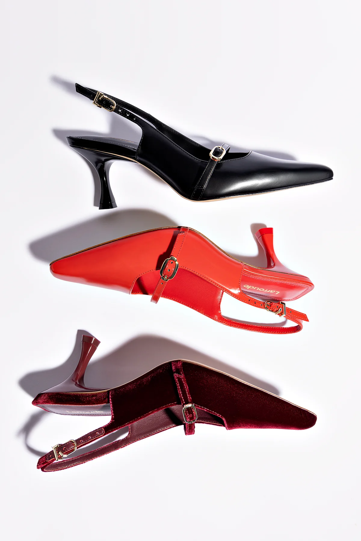 Ines Pump In Scarlet Leather