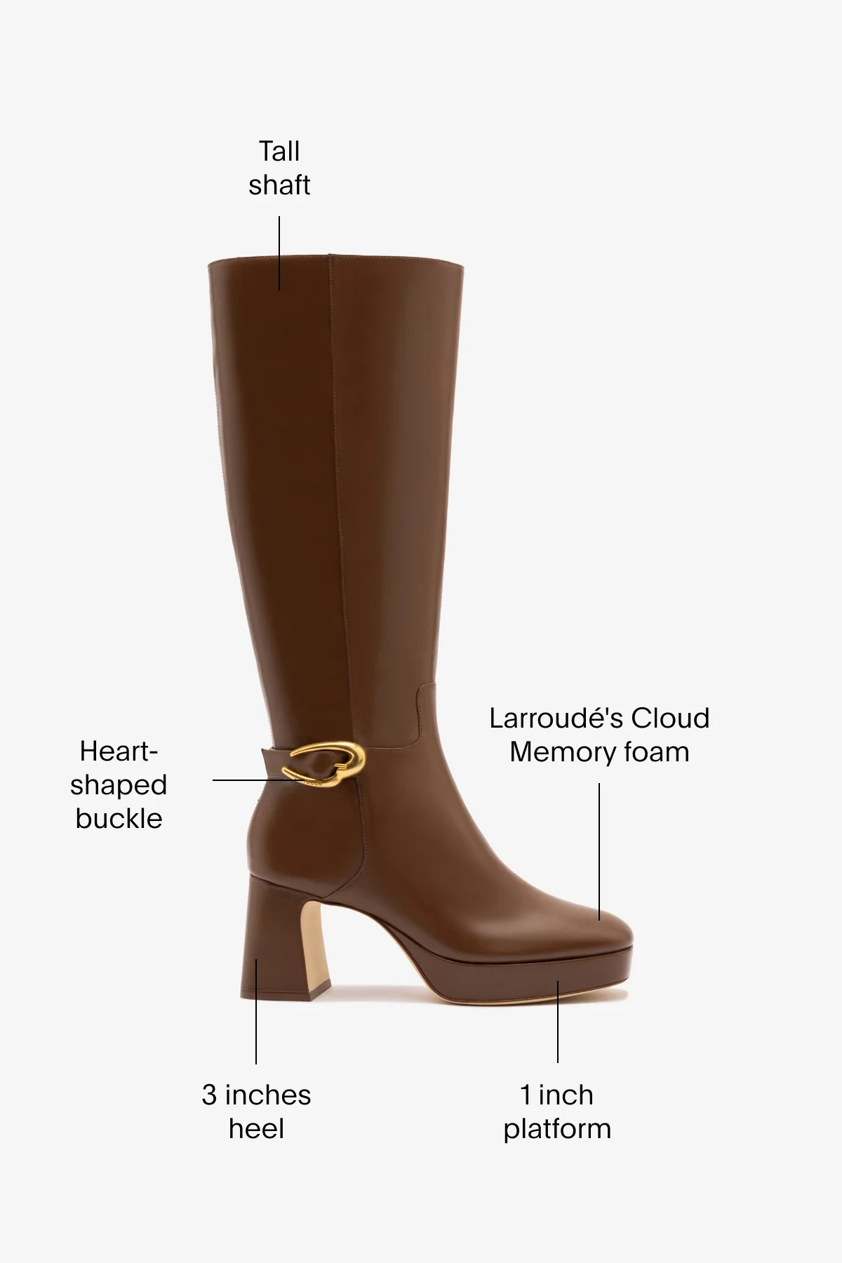 Dolly Verona Hi Boot In Burnt Umber Leather