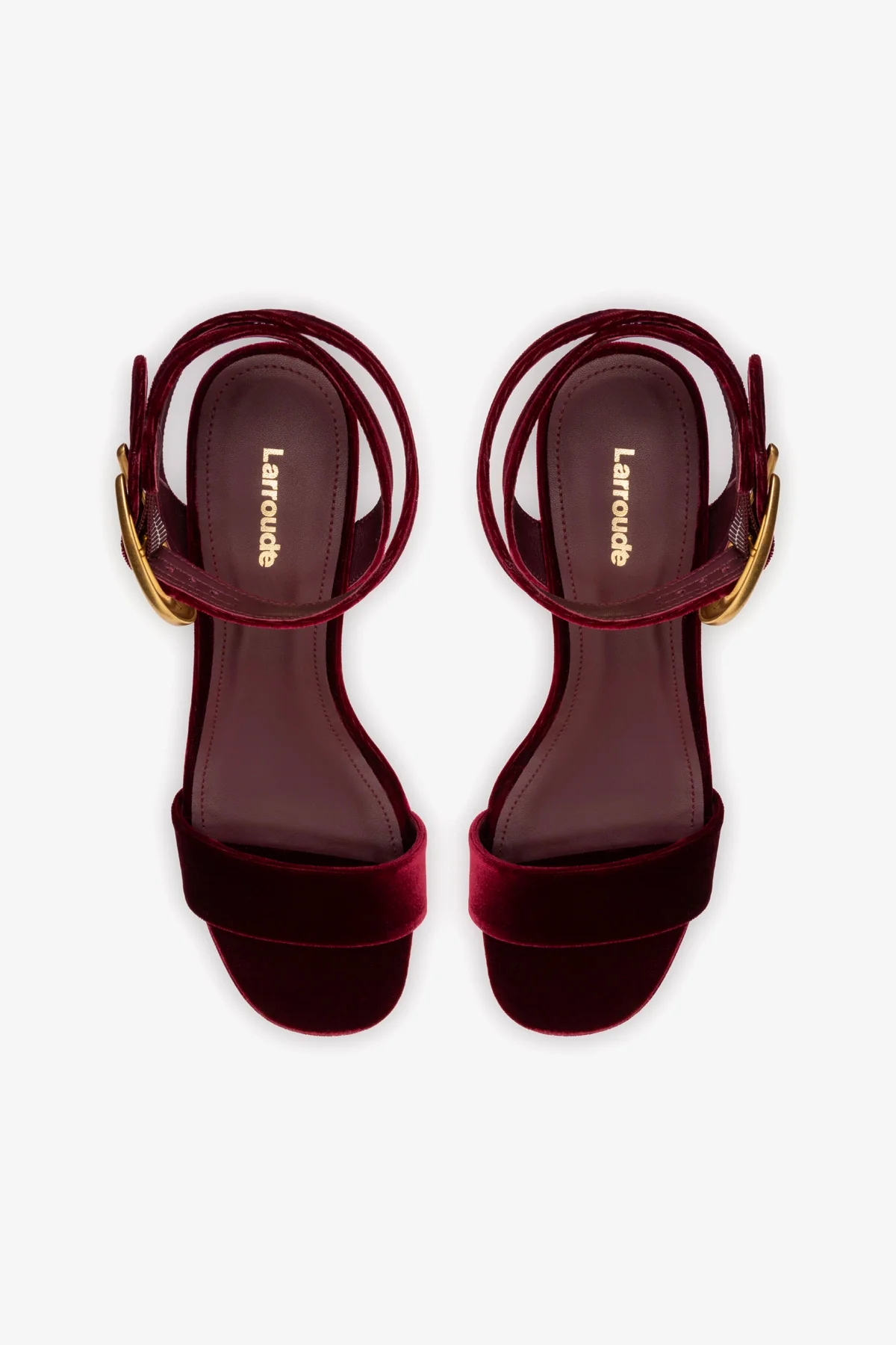 Dolly Verona Low Sandal In Wine Velvet