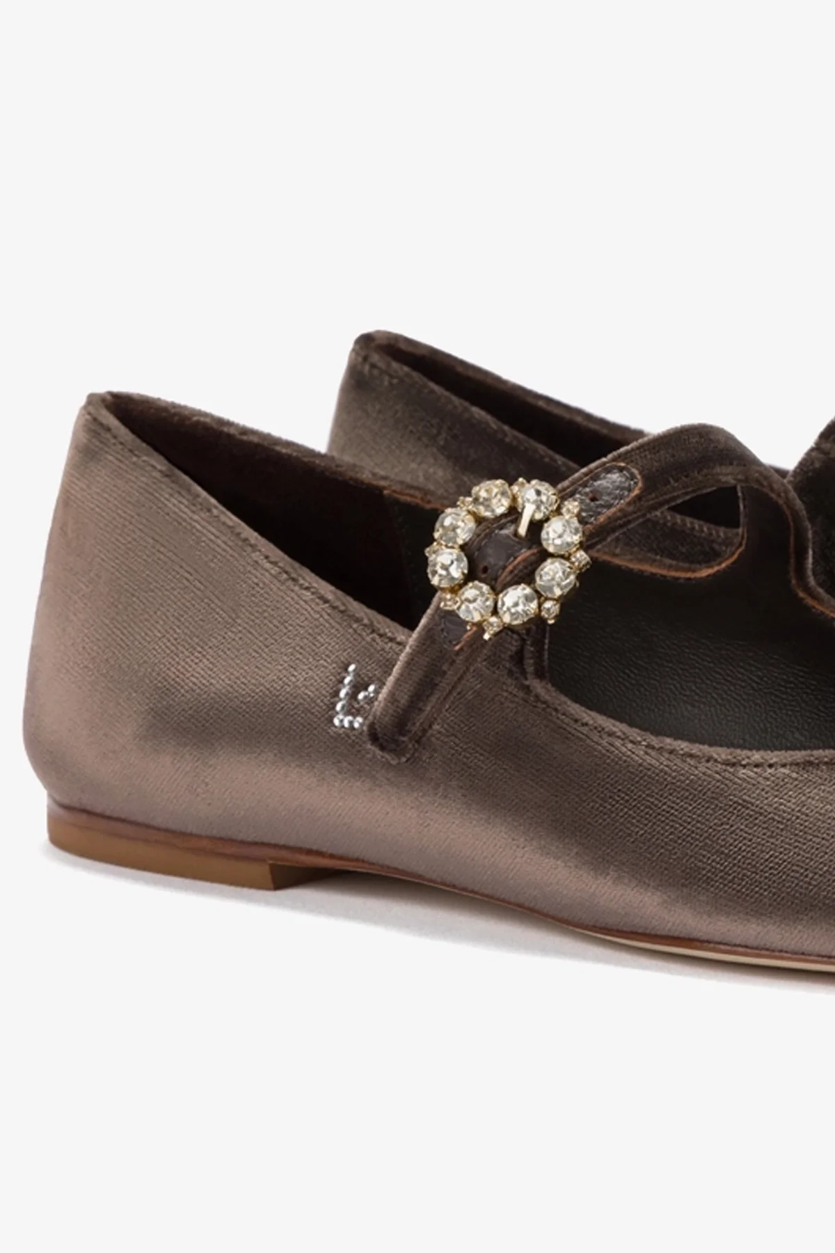 Blair Ballet Flat In Expresso Velvet