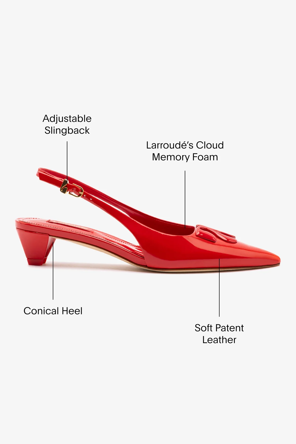 Kaitlan LL Low Pump In Scarlet Patent Leather