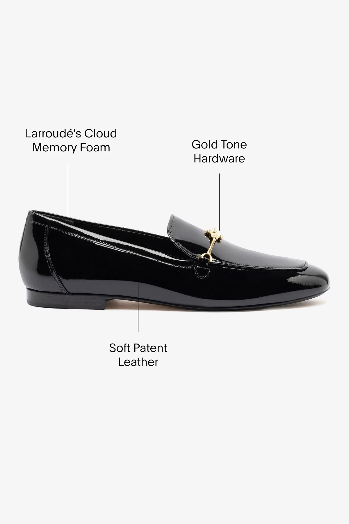 Katherine Loafer In Black Patent Leather