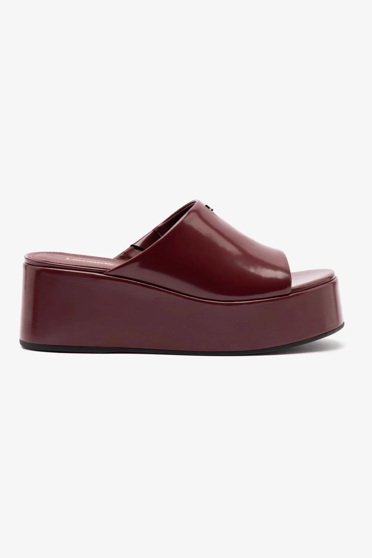 Charli Box Mule In Burgundy Leather