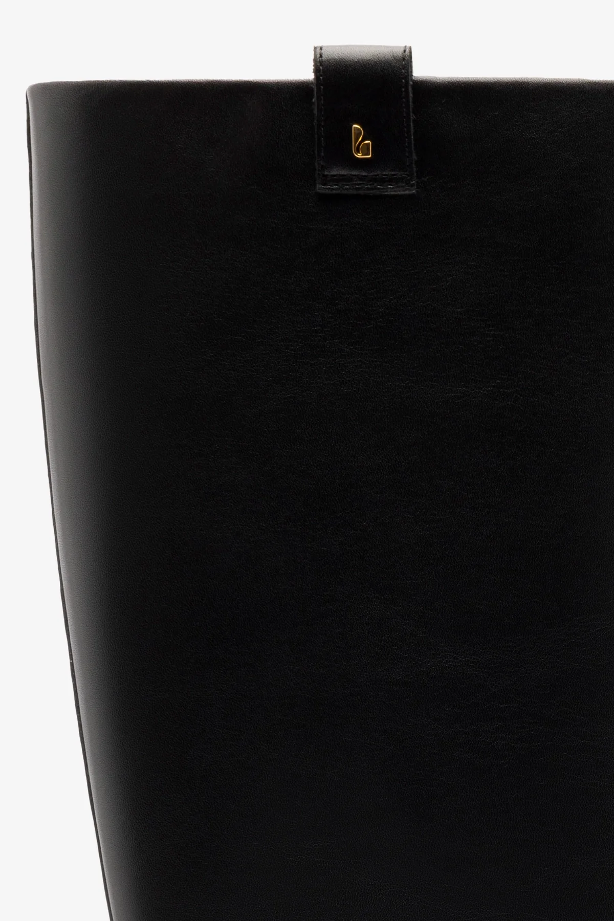 Alexis Flat Boot In Black Leather