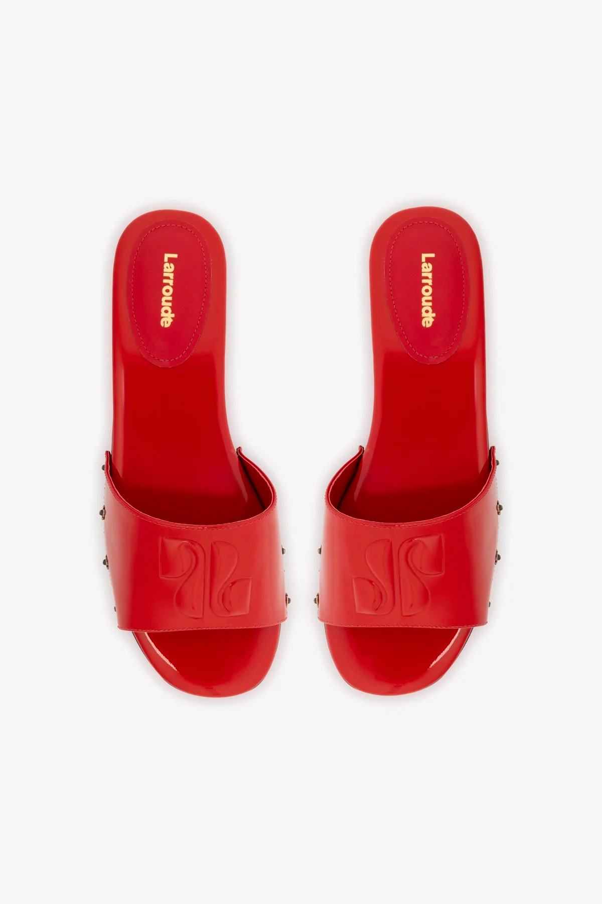 Zuzi Mule In Scarlet Patent Leather
