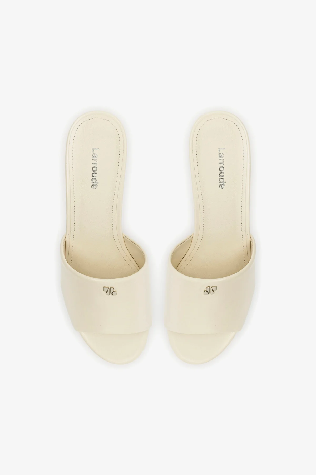 Miso Platform Mule In Ivory Leather