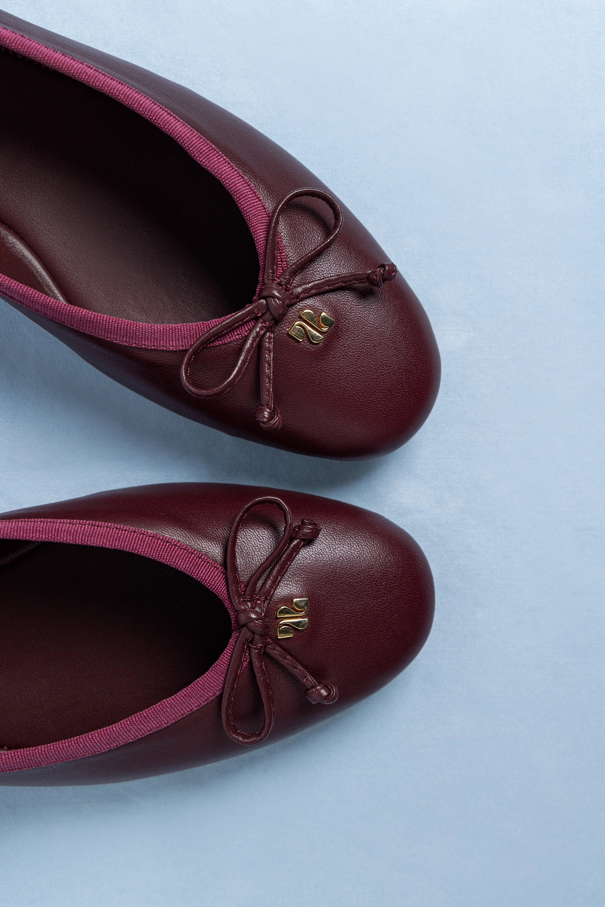 Pavlova Ballet Flat In Burgundy Leather