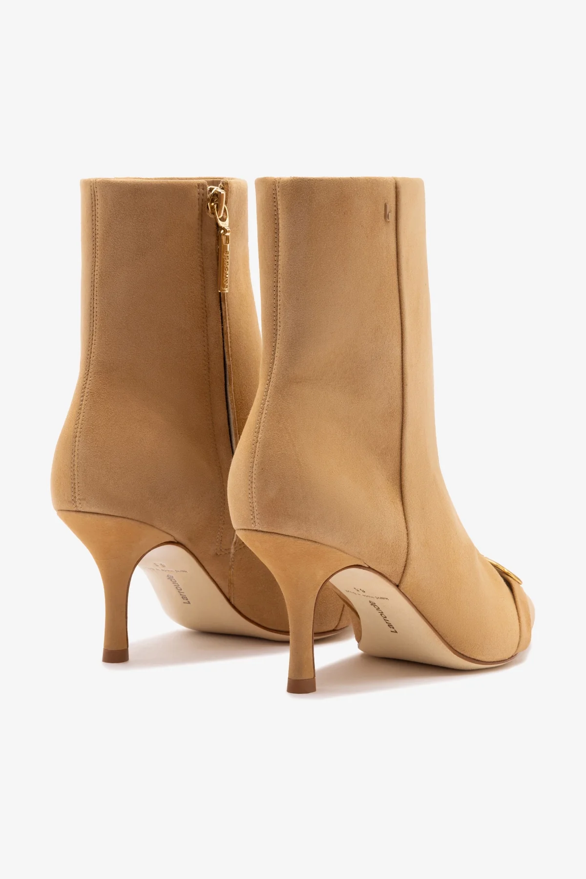 Mini Kate Boot In Peanut Suede and Daisy Accent