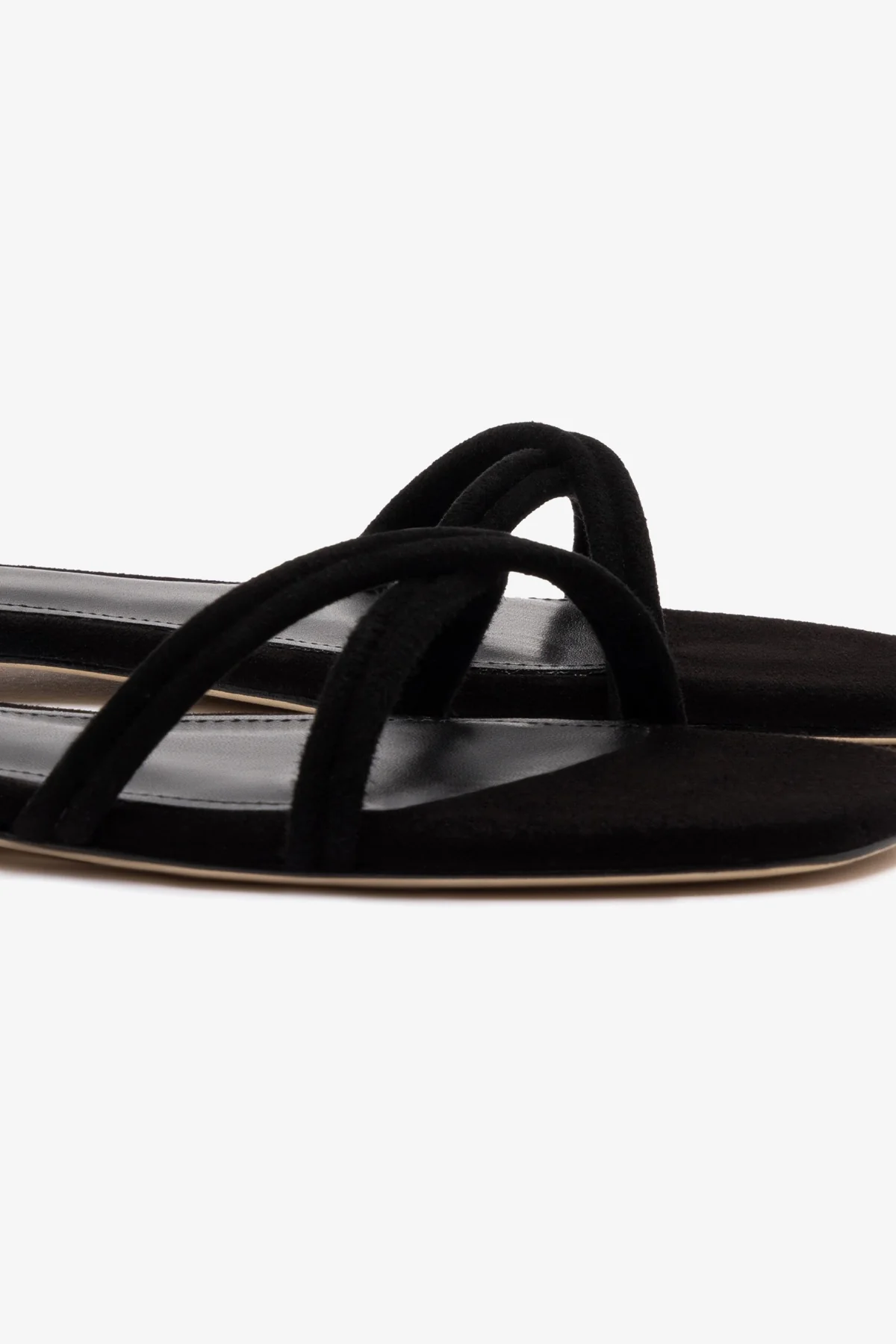 Annie Flat In Black Suede