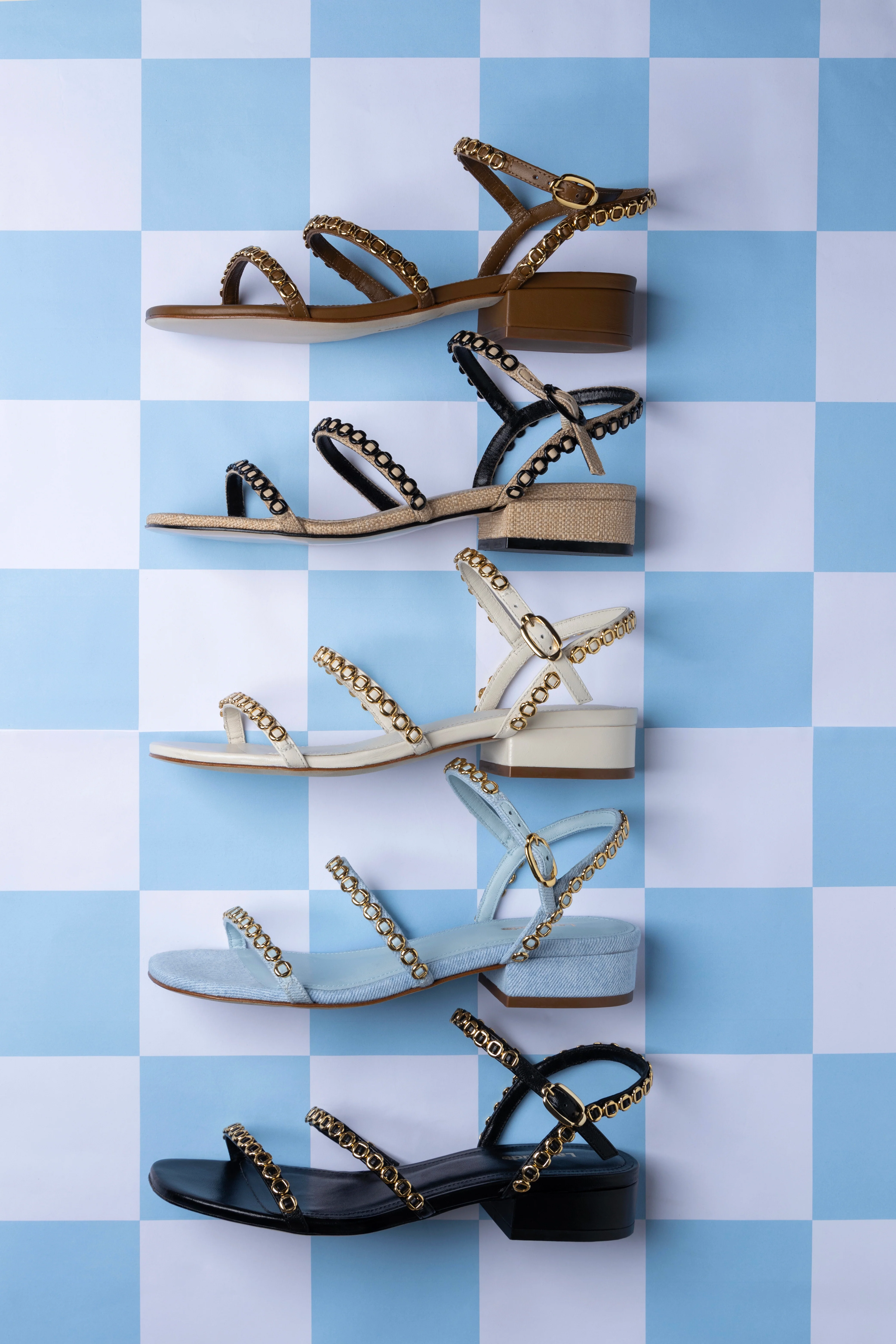 Milanina Flat Sandal In Ivory Leather