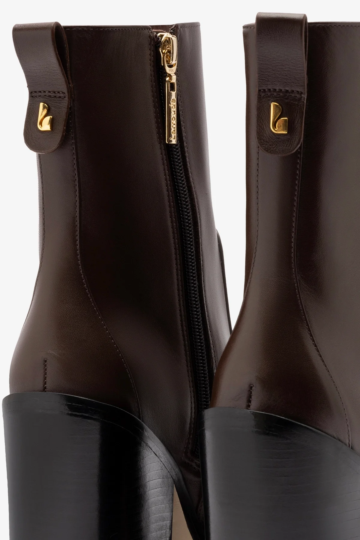 James Bootie In Brown Leather