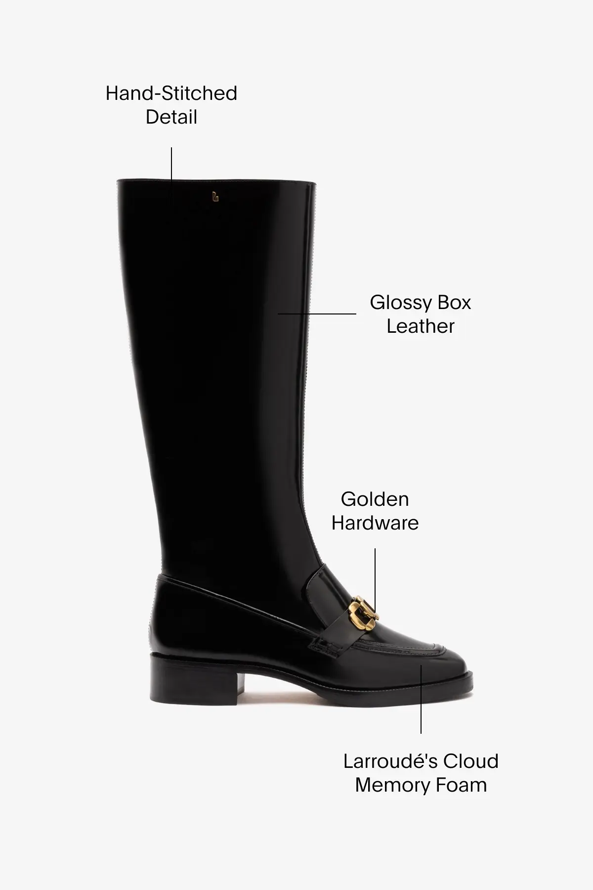 Harrington Boot In Black Box Leather