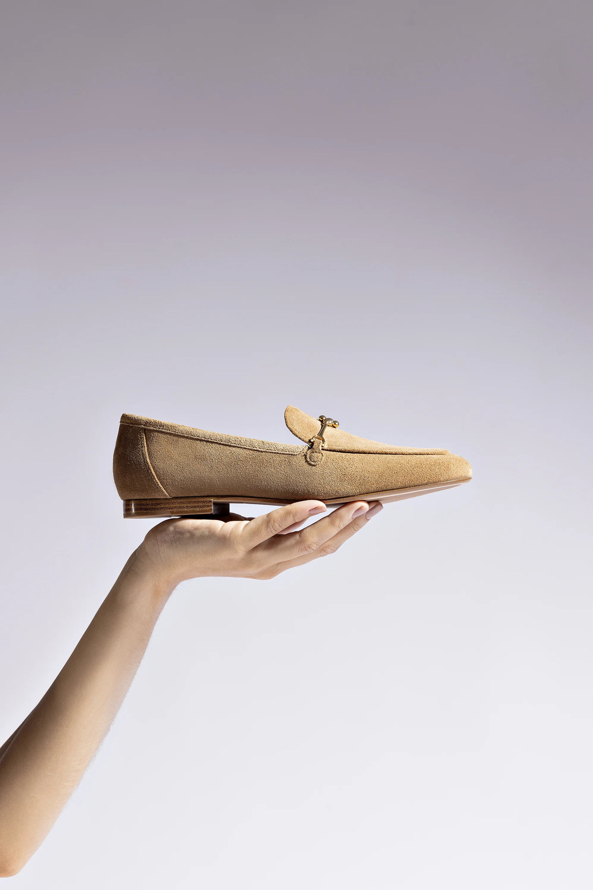 Katherine Loafer In Peanut Suede