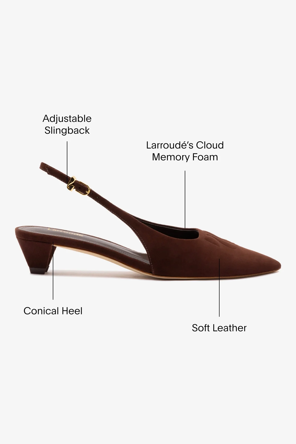 Kaitlan LL Low Pump In Brown Suede