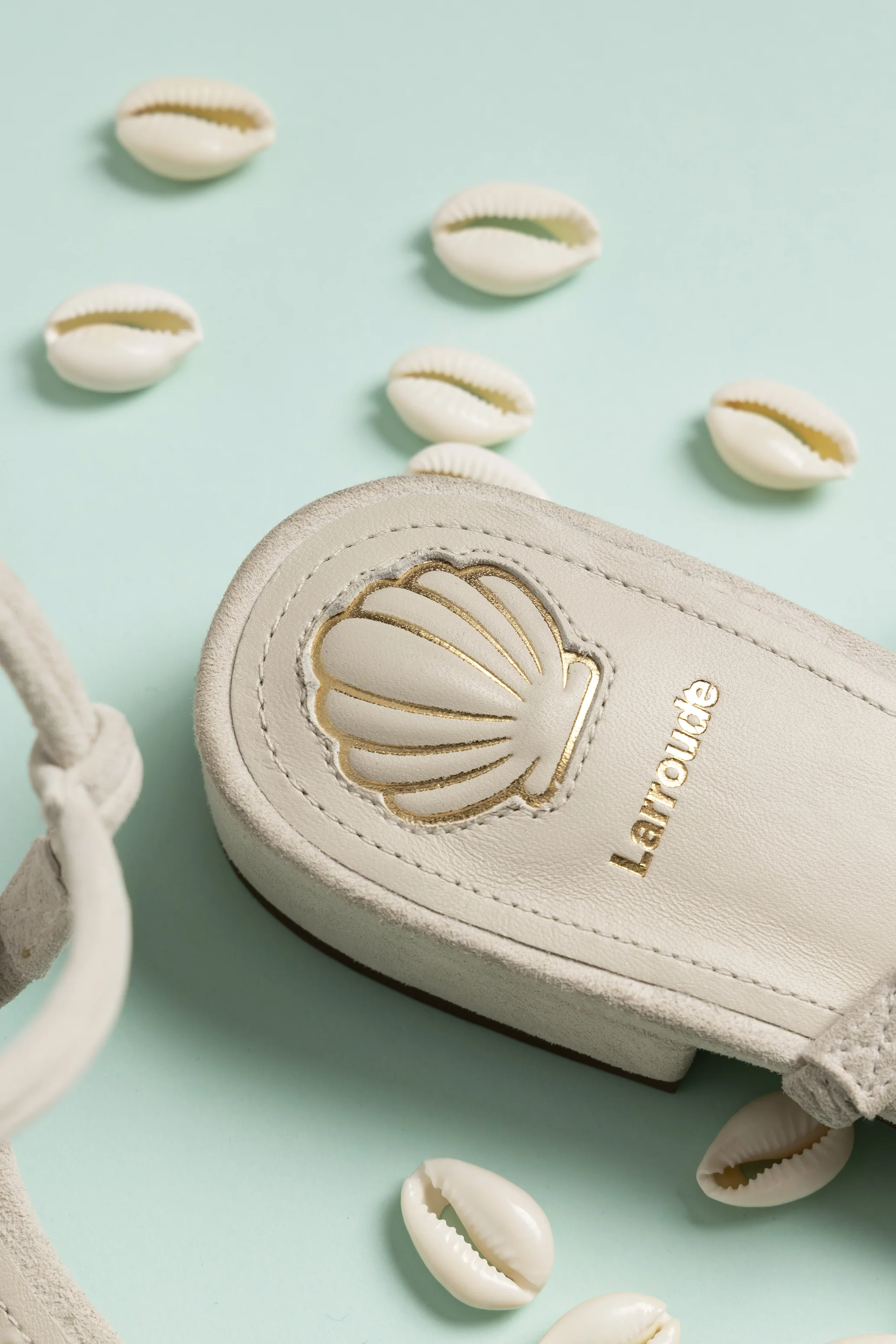 Shelly Flat Sandal In Mushroom Grey Suede