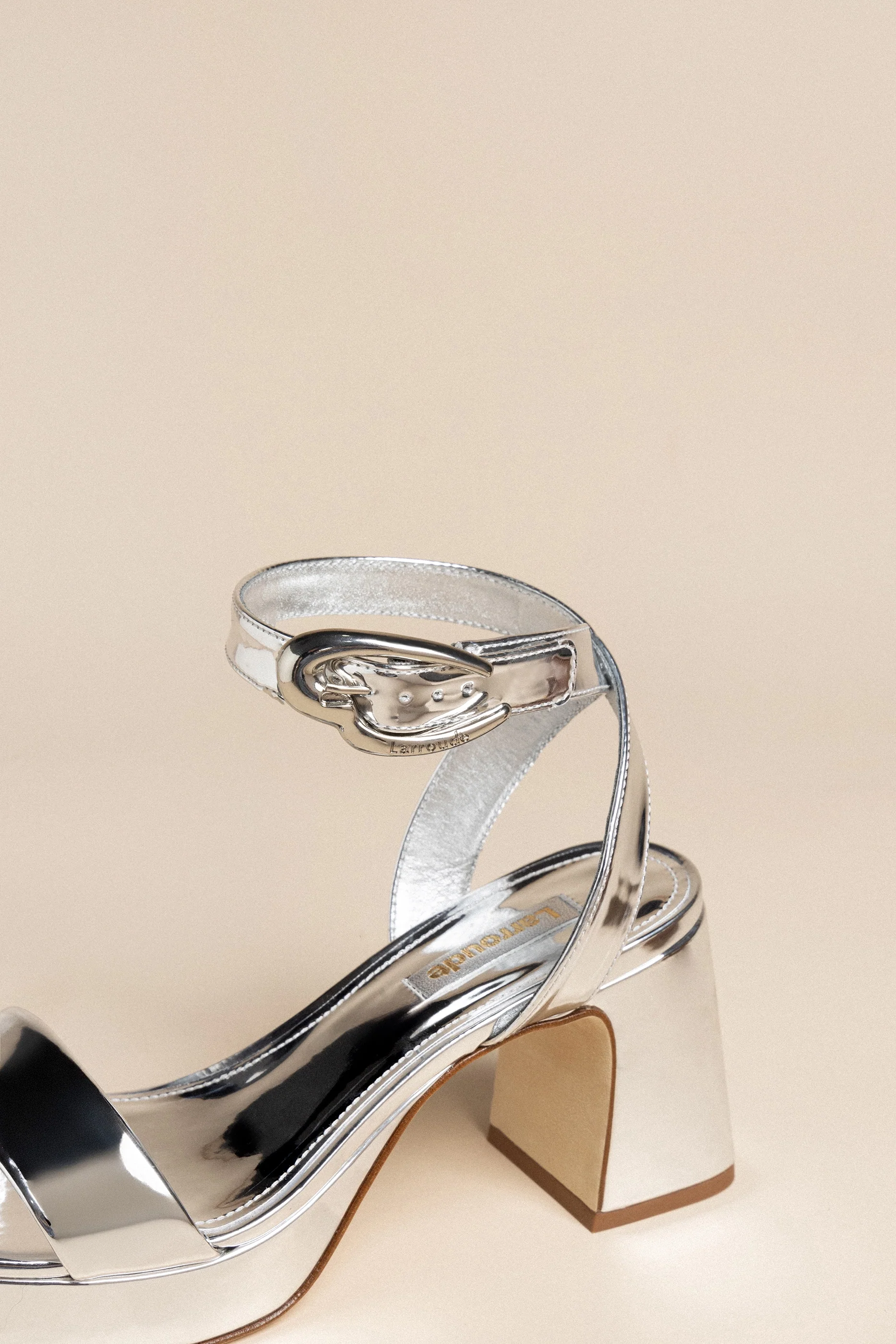 Dolly Verona Low Sandal In Silver Specchio