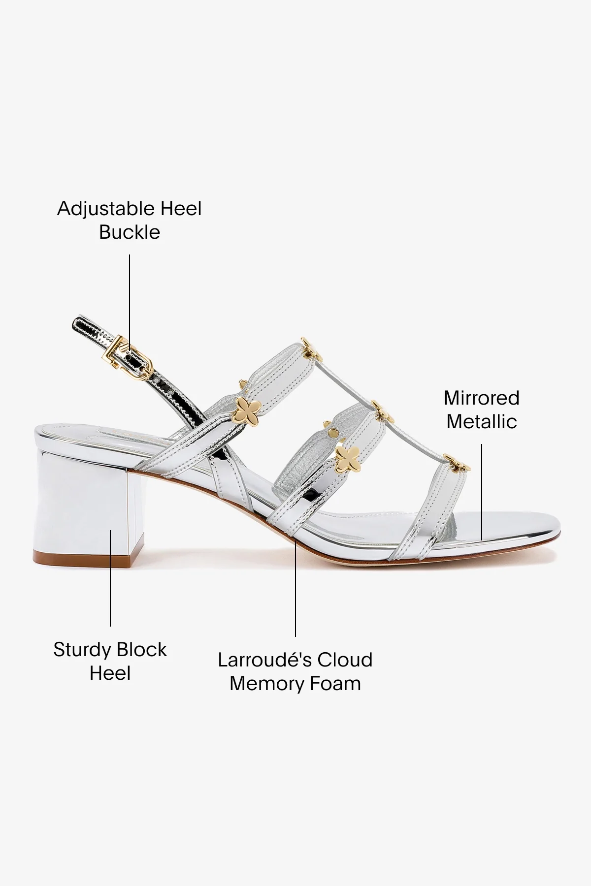 Hana Block In Silver Specchio