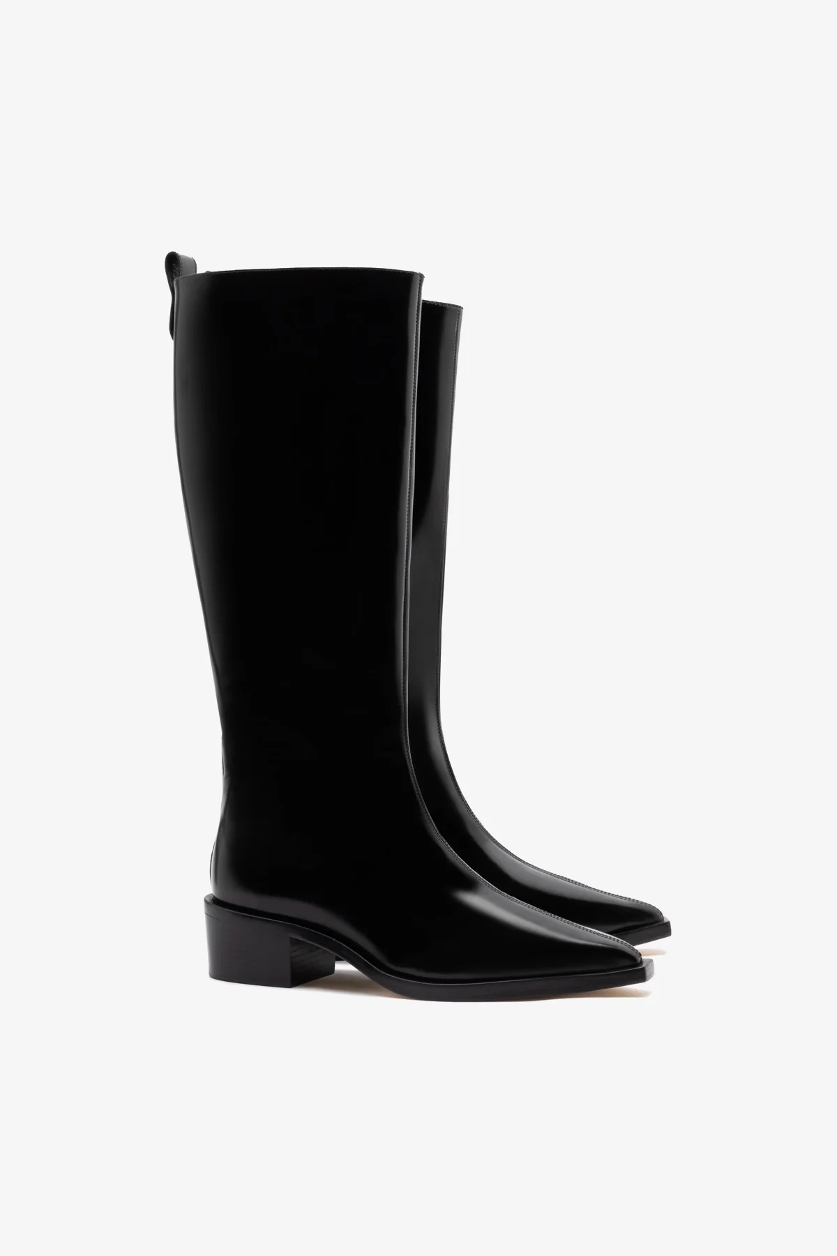 Florencia Boot In Black Box Leather