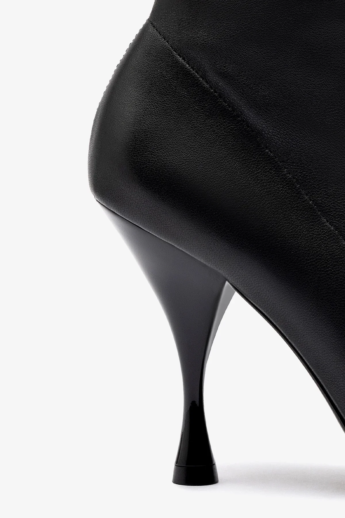 Mini Georgia Boot In Black Stretch Leather