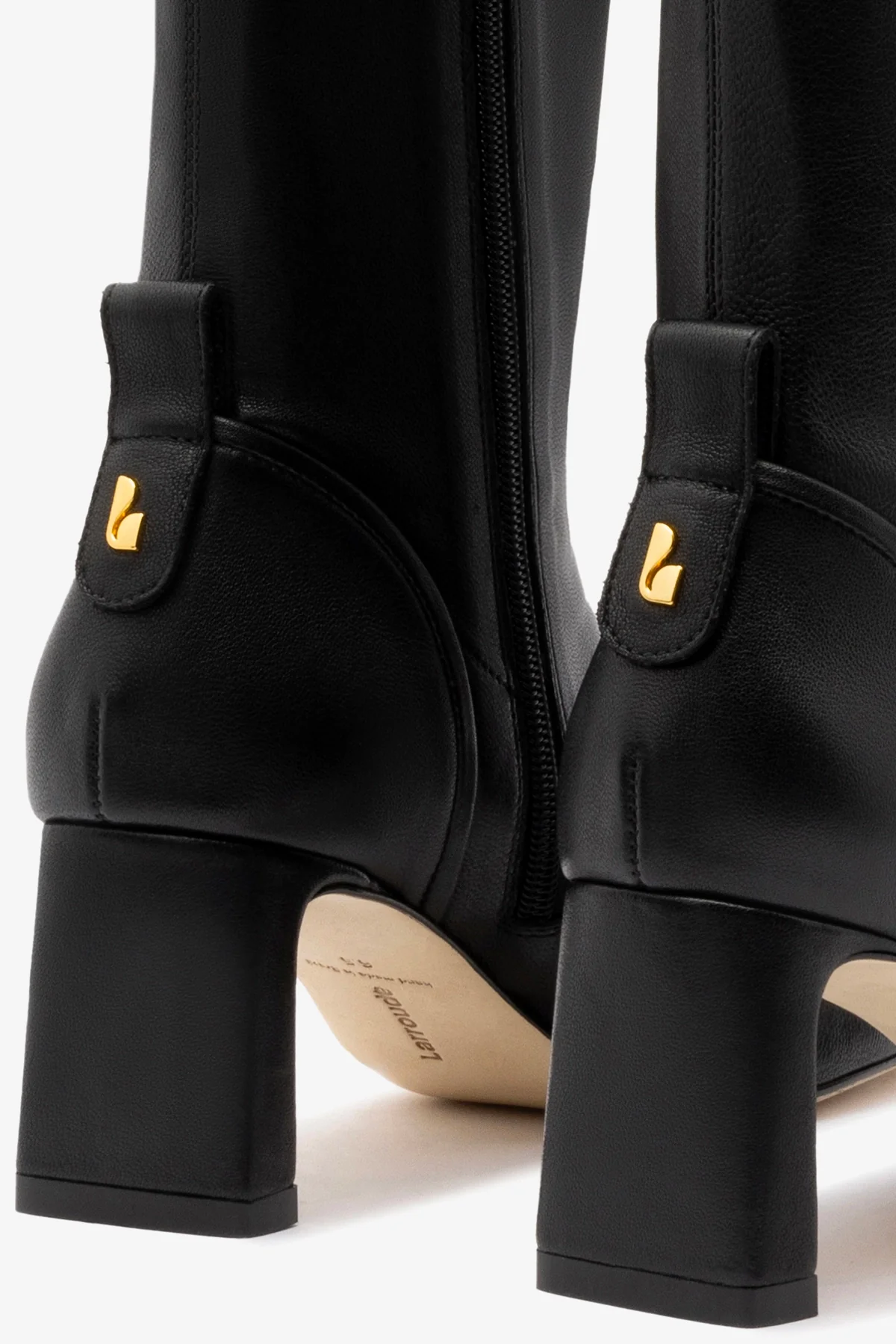 Alexis Hi Boot In Black Stretch Leather