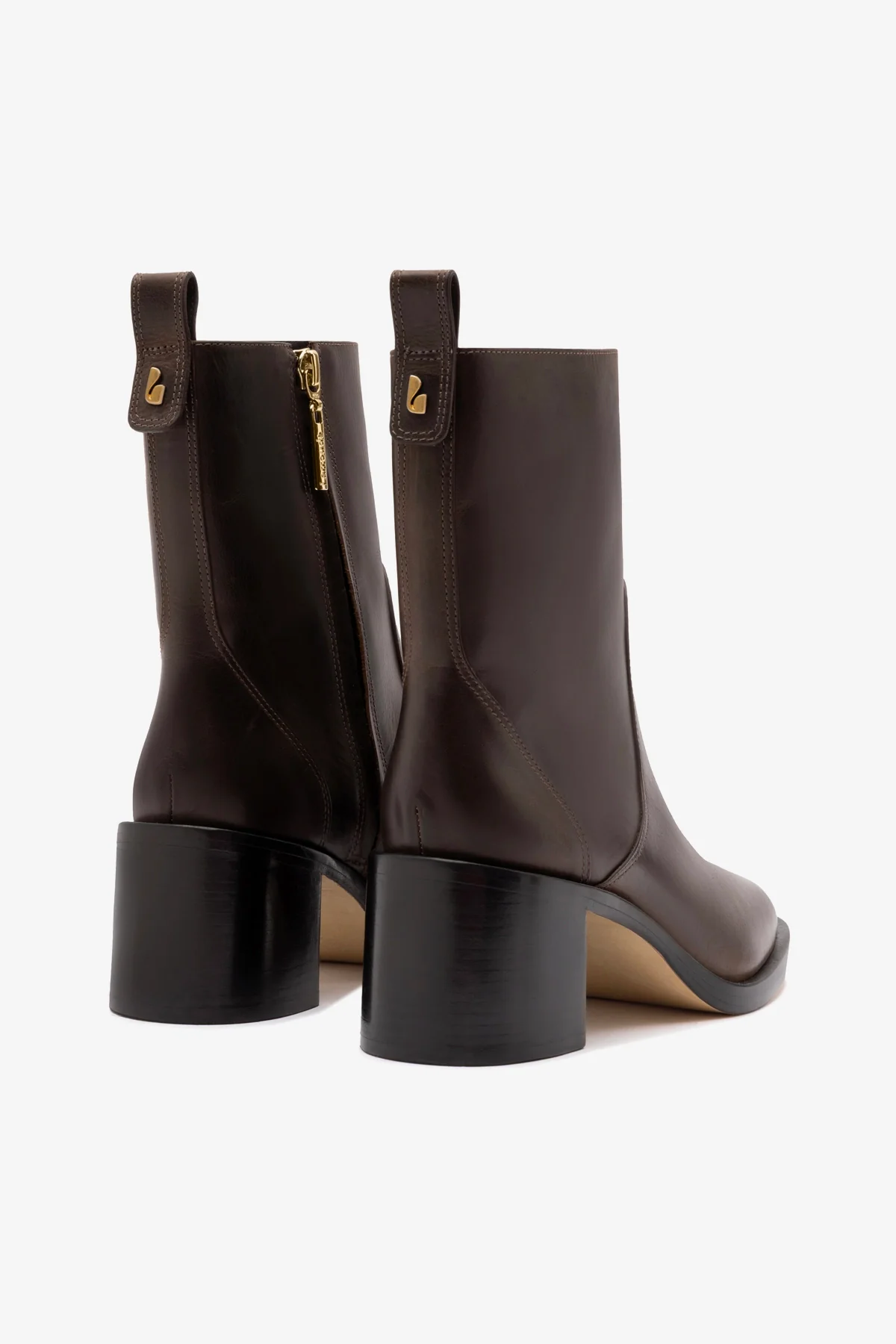 Mini Ricky Boot In Brown Shadow Leather