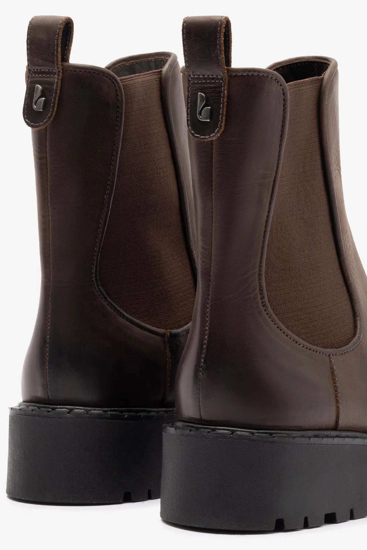 Sancha Boot In Brown Shadow Leather
