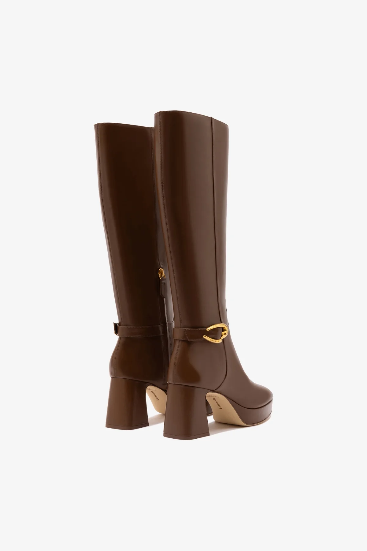 Dolly Verona Hi Boot In Burnt Umber Leather