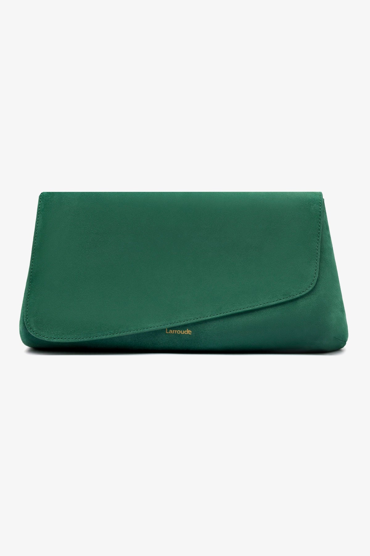 Venice Flat Mule and Pouch Kit In Emerald Suede
