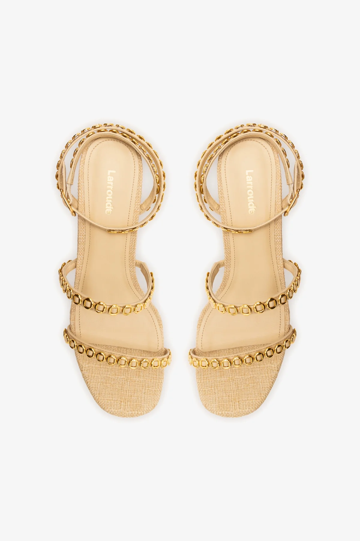Gio Milanina Sandal In Beige Raffia